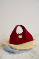 (アンカーレッド)クラシック ホーボーバッグ - TENERA ベルベットコレクション