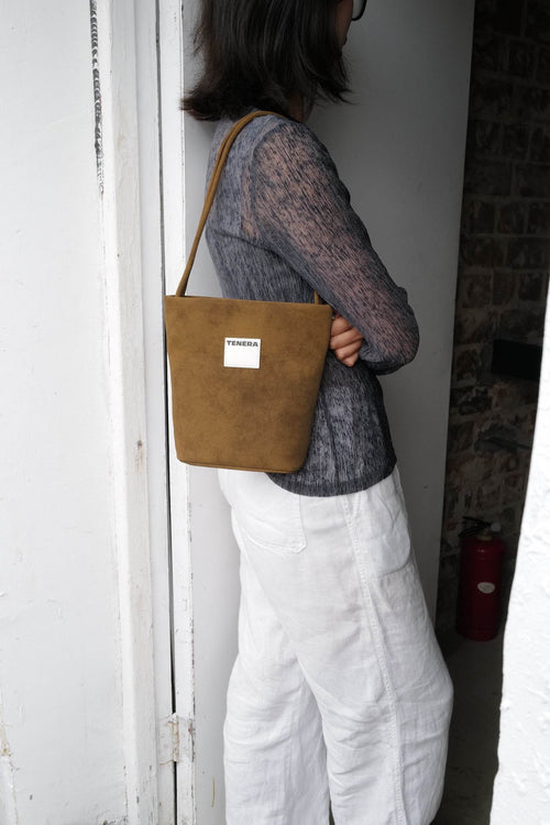 (Ebony)Small Bucket Bag-TENERA Vintage Collection - TENERA
