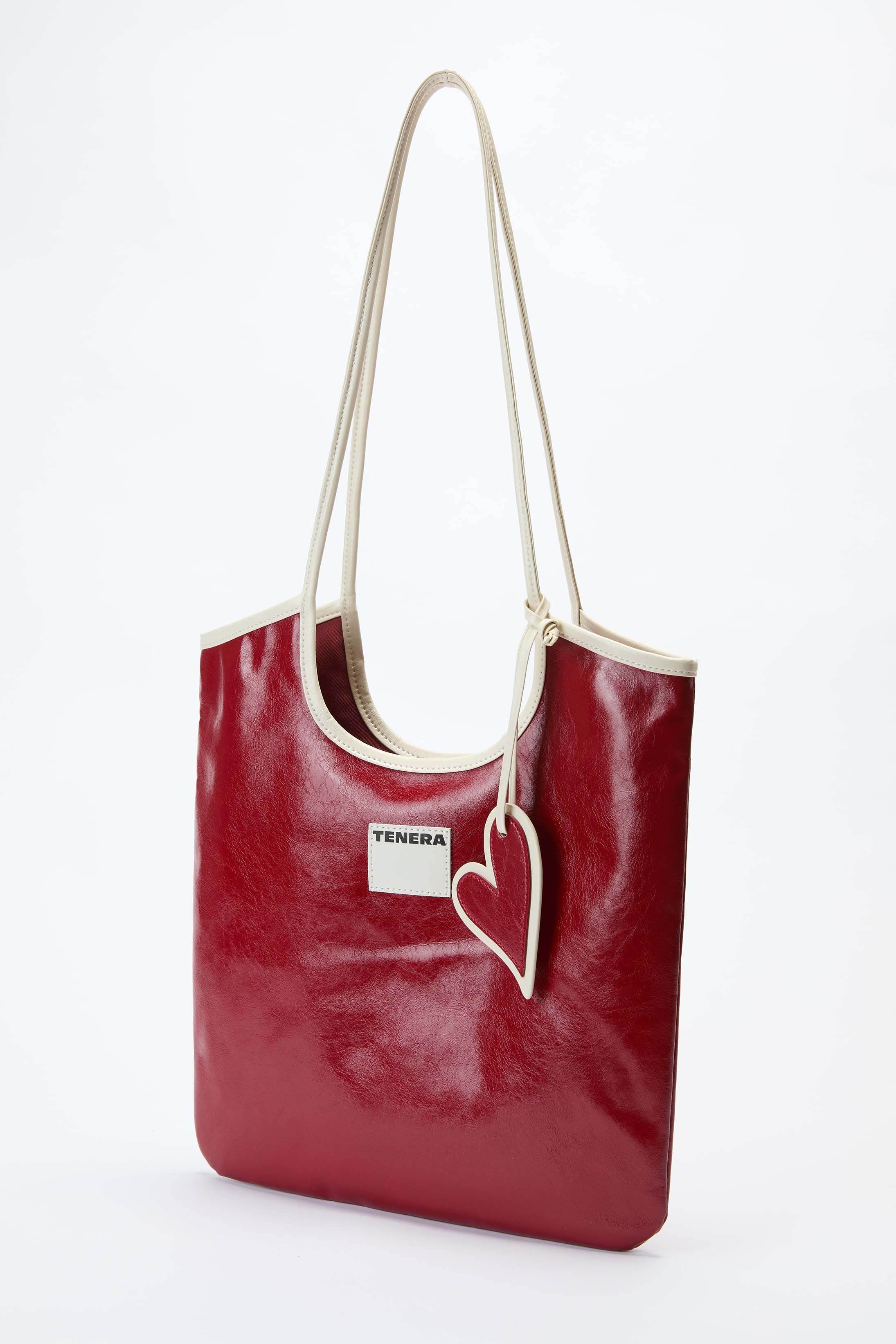 (Rococo Red)Vintage Shoulder Tote-TENERA City Retro Collection - TENERA