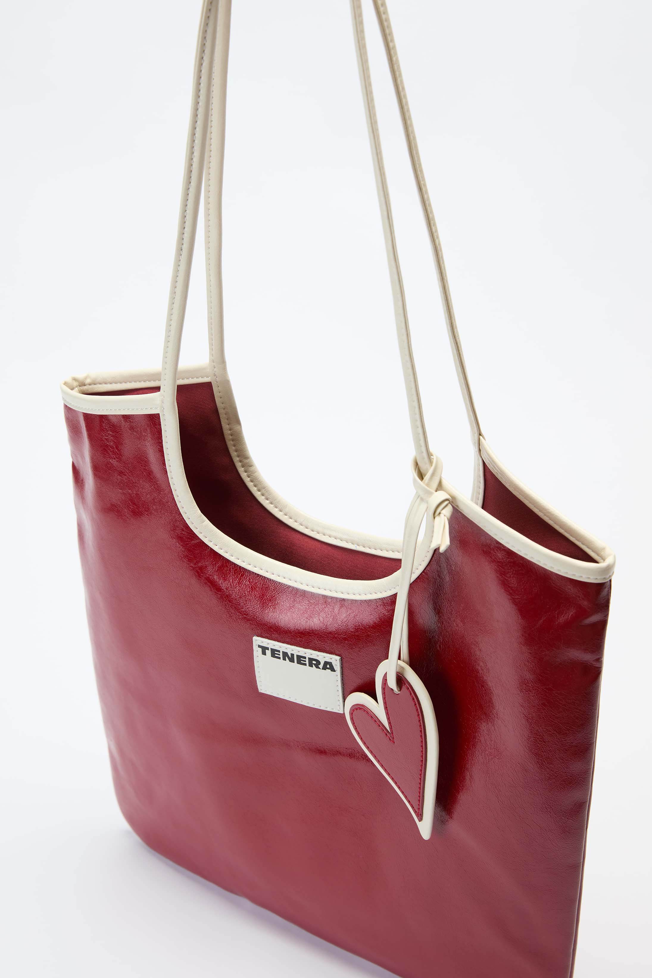 (Rococo Red)Vintage Shoulder Tote-TENERA City Retro Collection - TENERA