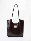 (Wax Brown)Vintage Shoulder Tote-TENERA City Retro Collection - TENERA