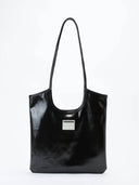 (Record Black)Vintage Shoulder Tote-TENERA City Retro Collection - TENERA