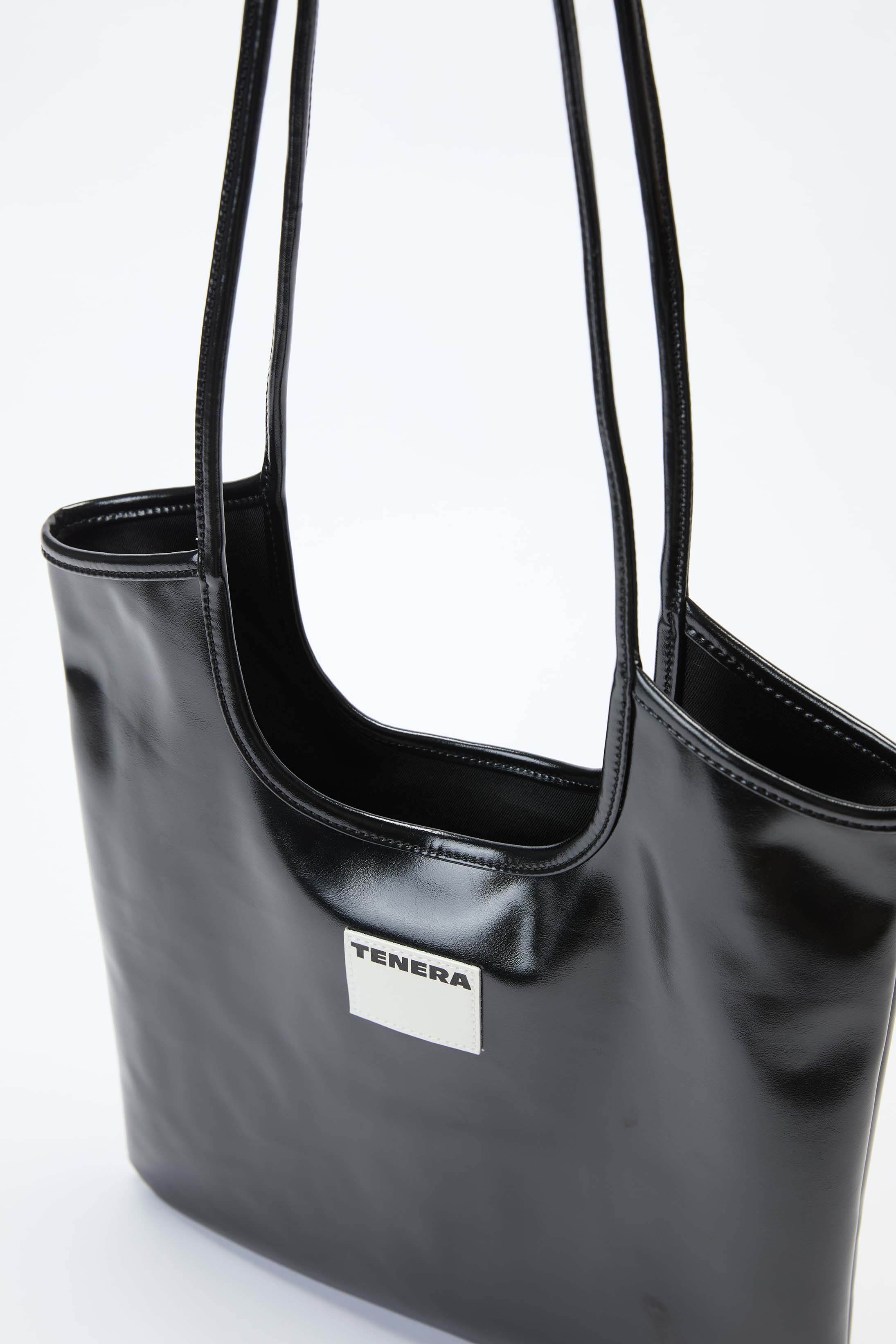 (Record Black)Vintage Shoulder Tote-TENERA City Retro Collection - TENERA