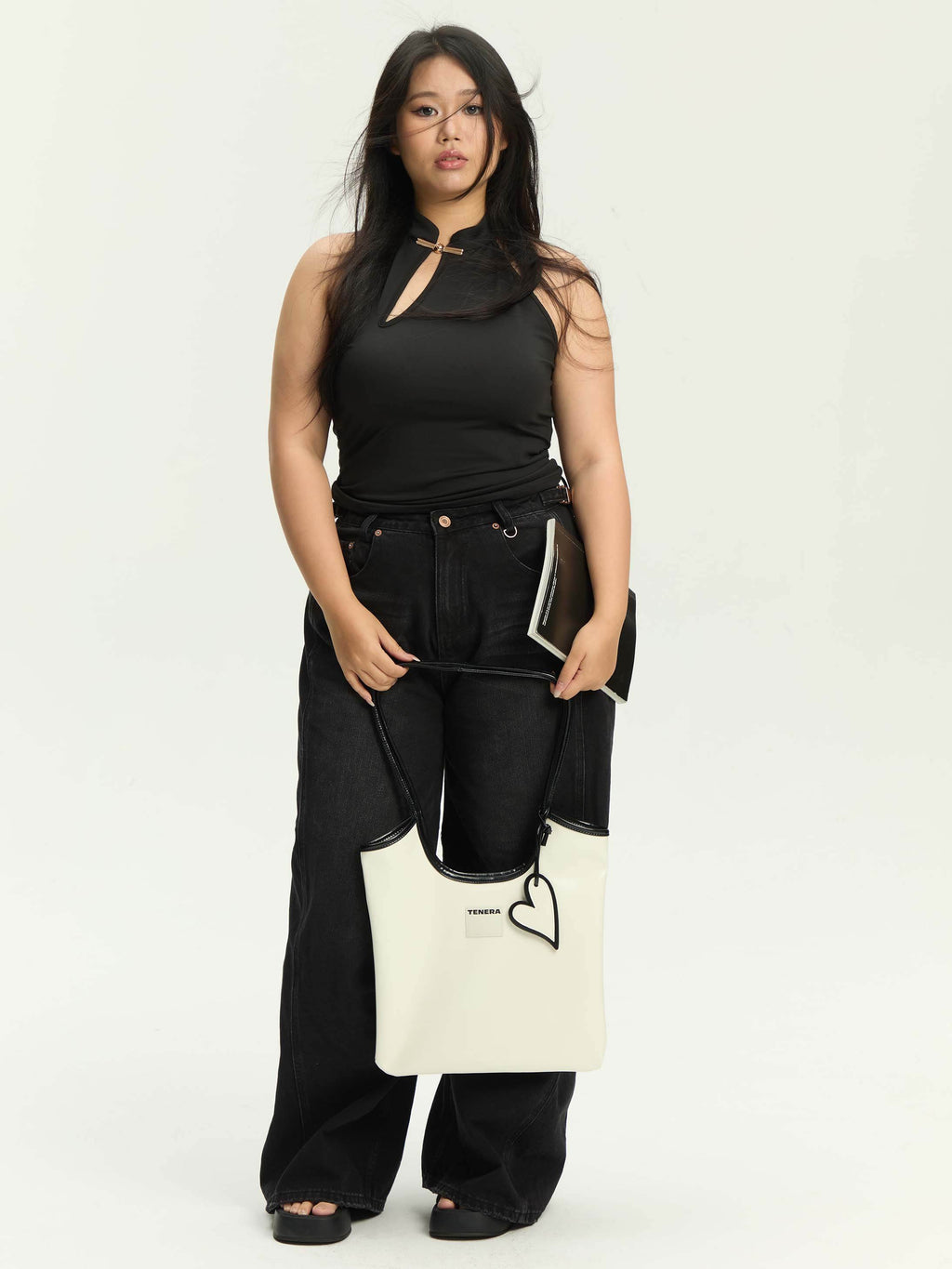 (Cream White)Vintage Shoulder Tote-TENERA City Retro Collection - TENERA