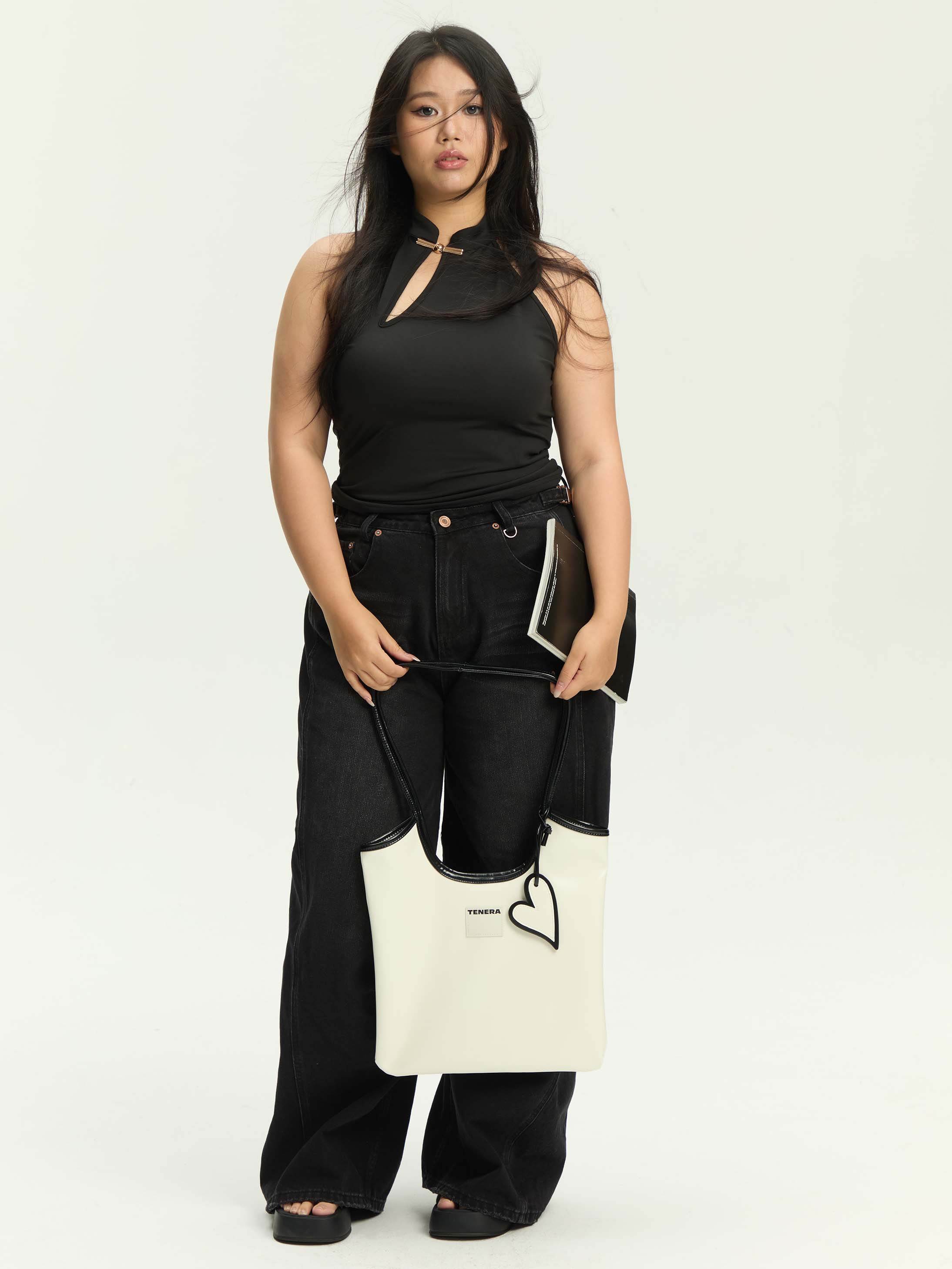 (Cream White)Vintage Shoulder Tote-TENERA City Retro Collection - TENERA