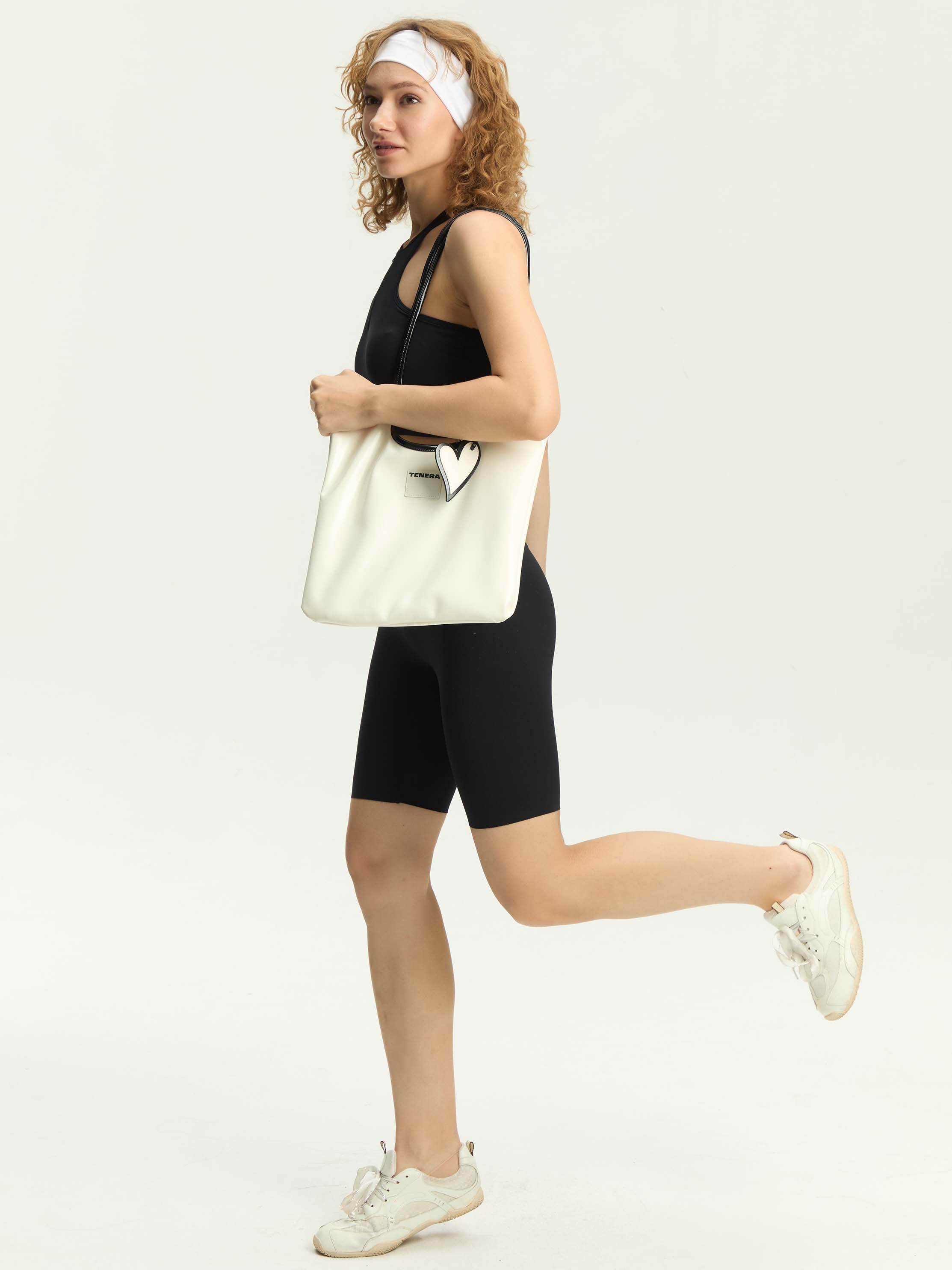 (Cream White)Vintage Shoulder Tote-TENERA City Retro Collection - TENERA
