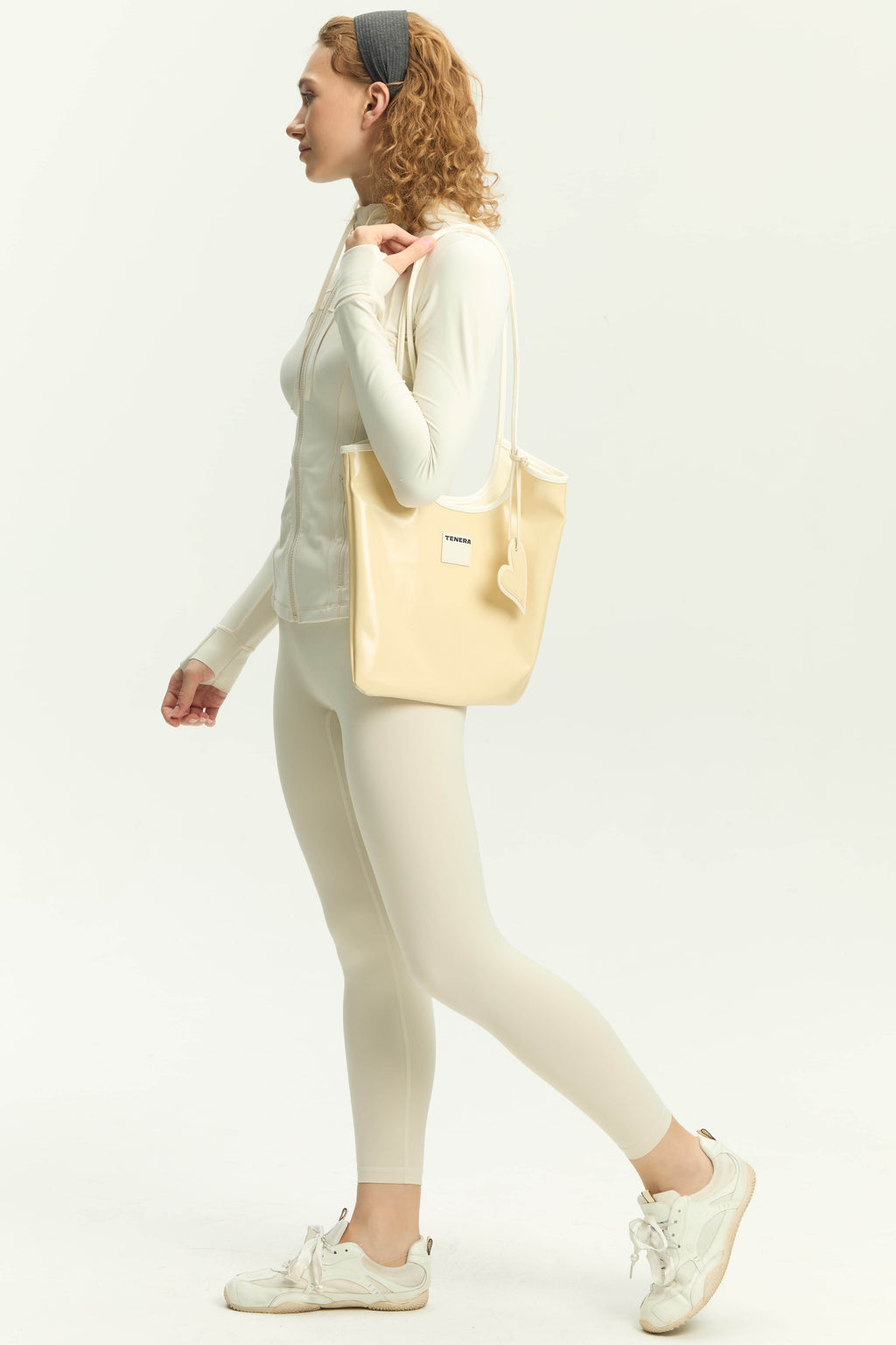 (Buttercream Jazz)Vintage Shoulder Tote-TENERA City Retro Collection - TENERA