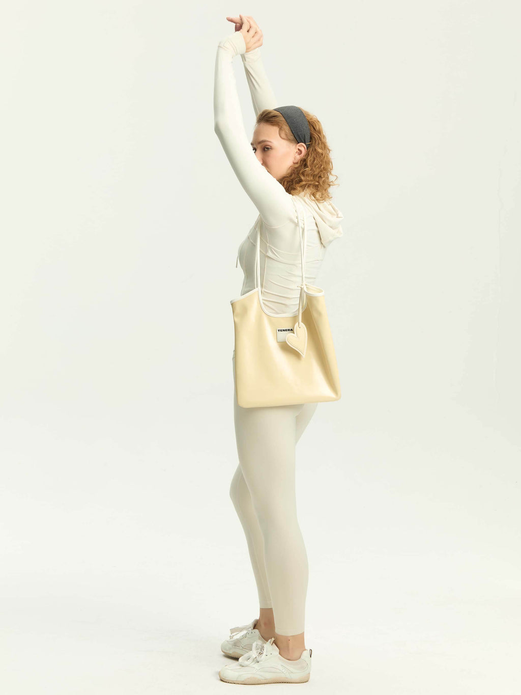 (Buttercream Jazz)Vintage Shoulder Tote-TENERA City Retro Collection - TENERA
