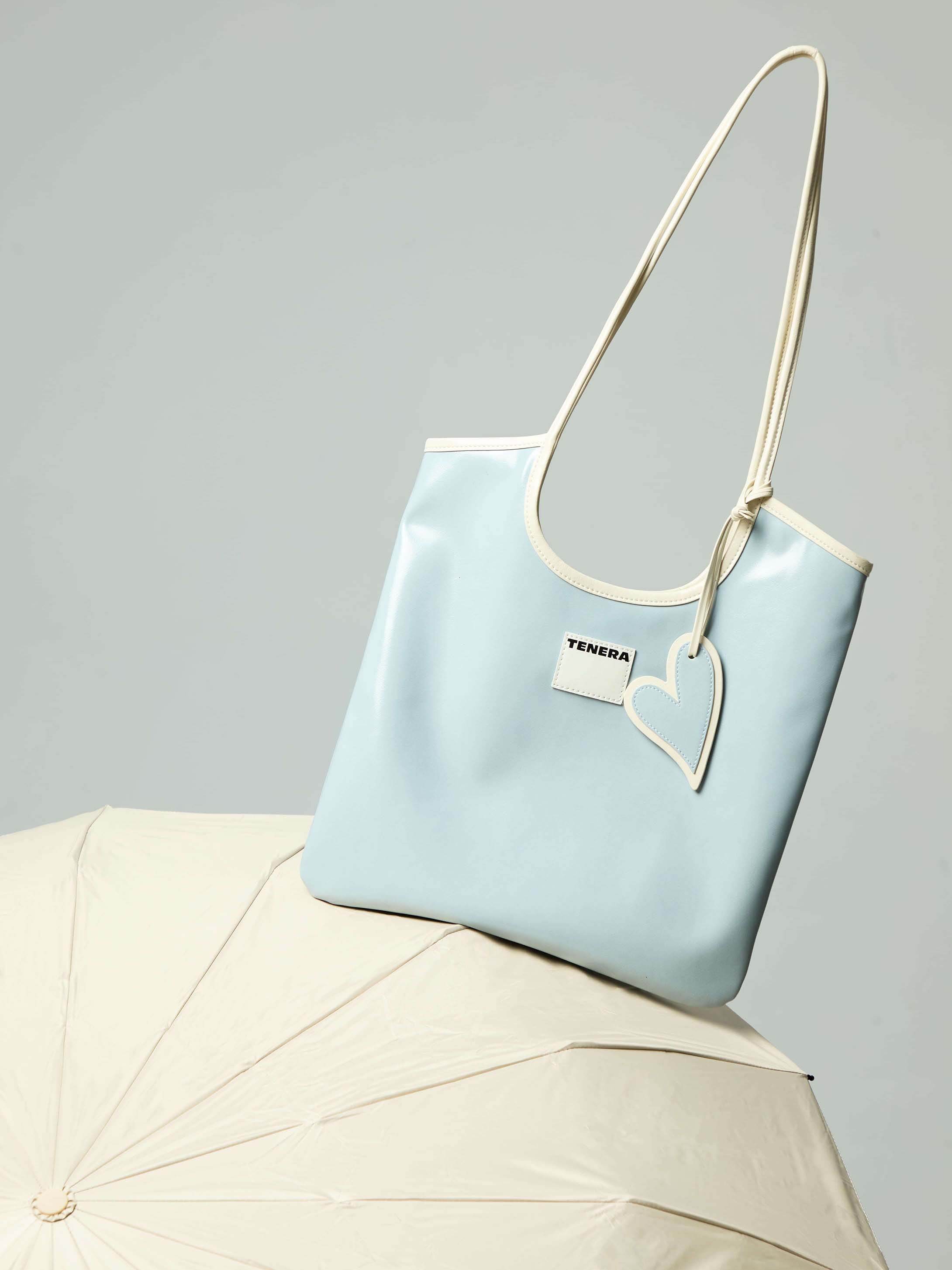(Ice blue)Vintage Shoulder Tote-TENERA City Retro Collection - TENERA