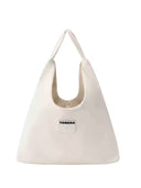 (White)Large Hobo Shoulder Bag-TENERA Velvet Collection - TENERA