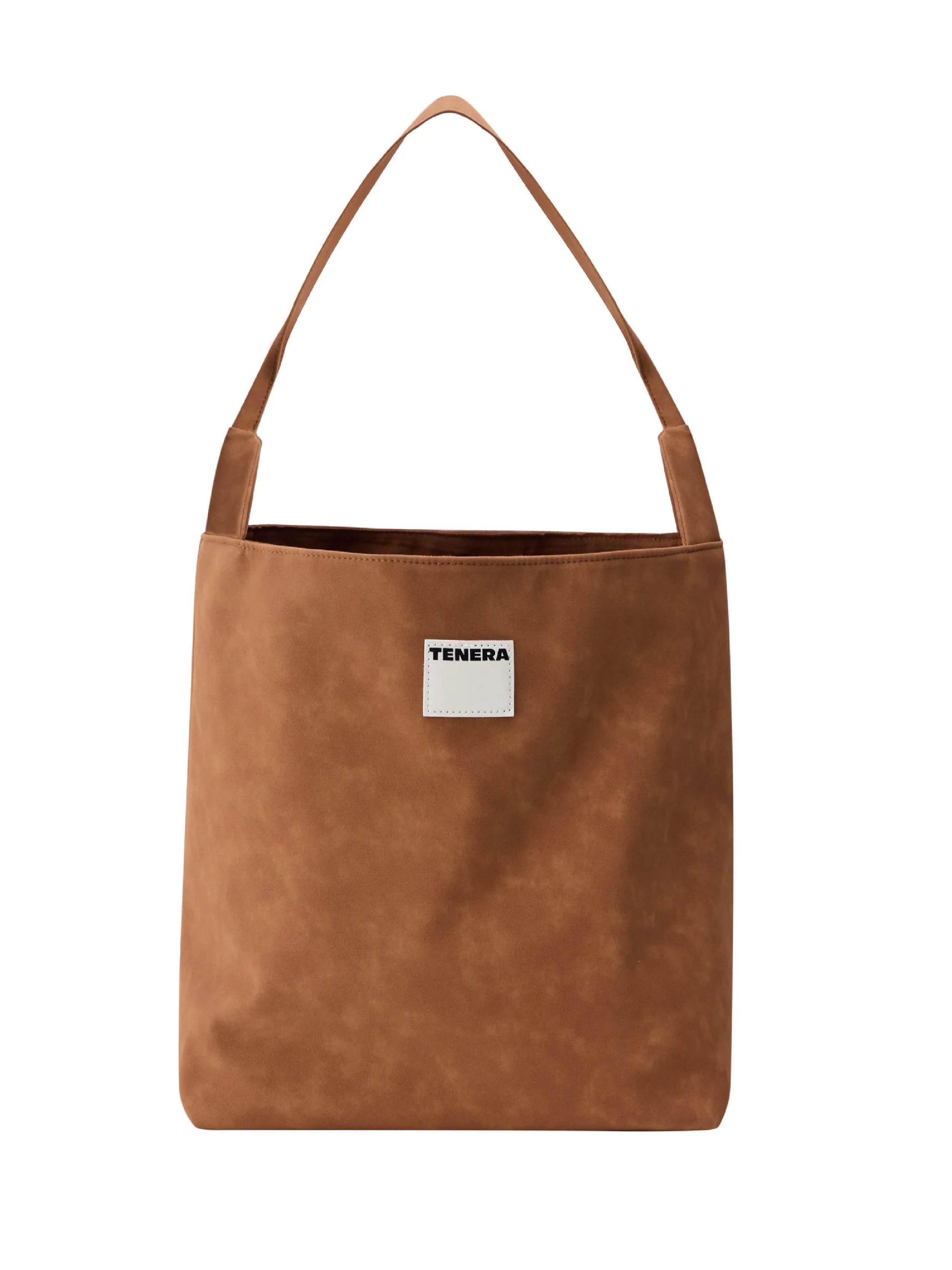 (Washed Brown)Bucket Tote Bag-TENERA Vintage Collection - TENERA