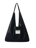 (Black Velvet) Large Hobo Shoulder Bag -TENERA Velvet Collection - TENERA