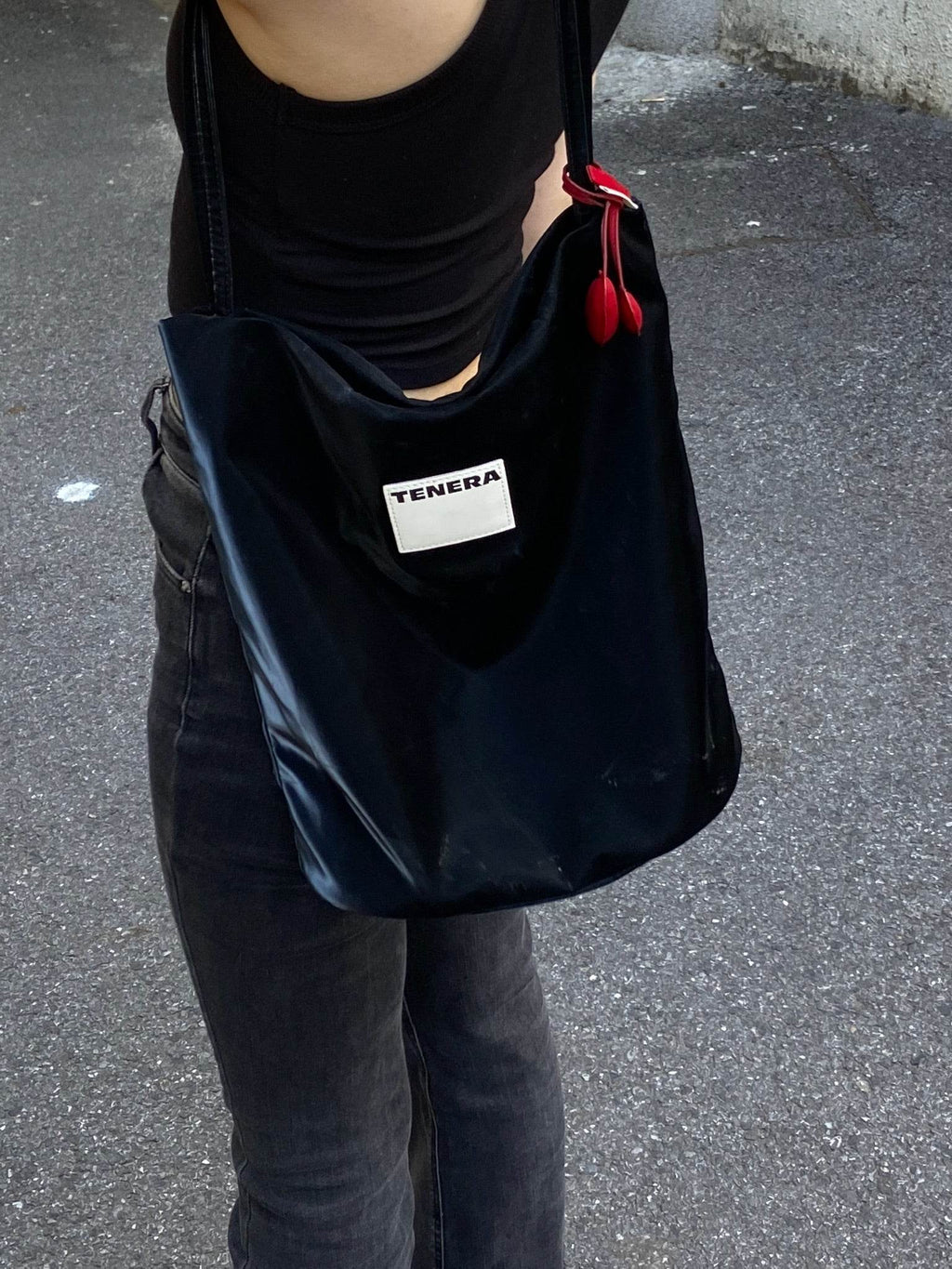 (Black Velvet)Large Bucket Bag-TENERA Velvet Collection - TENERA