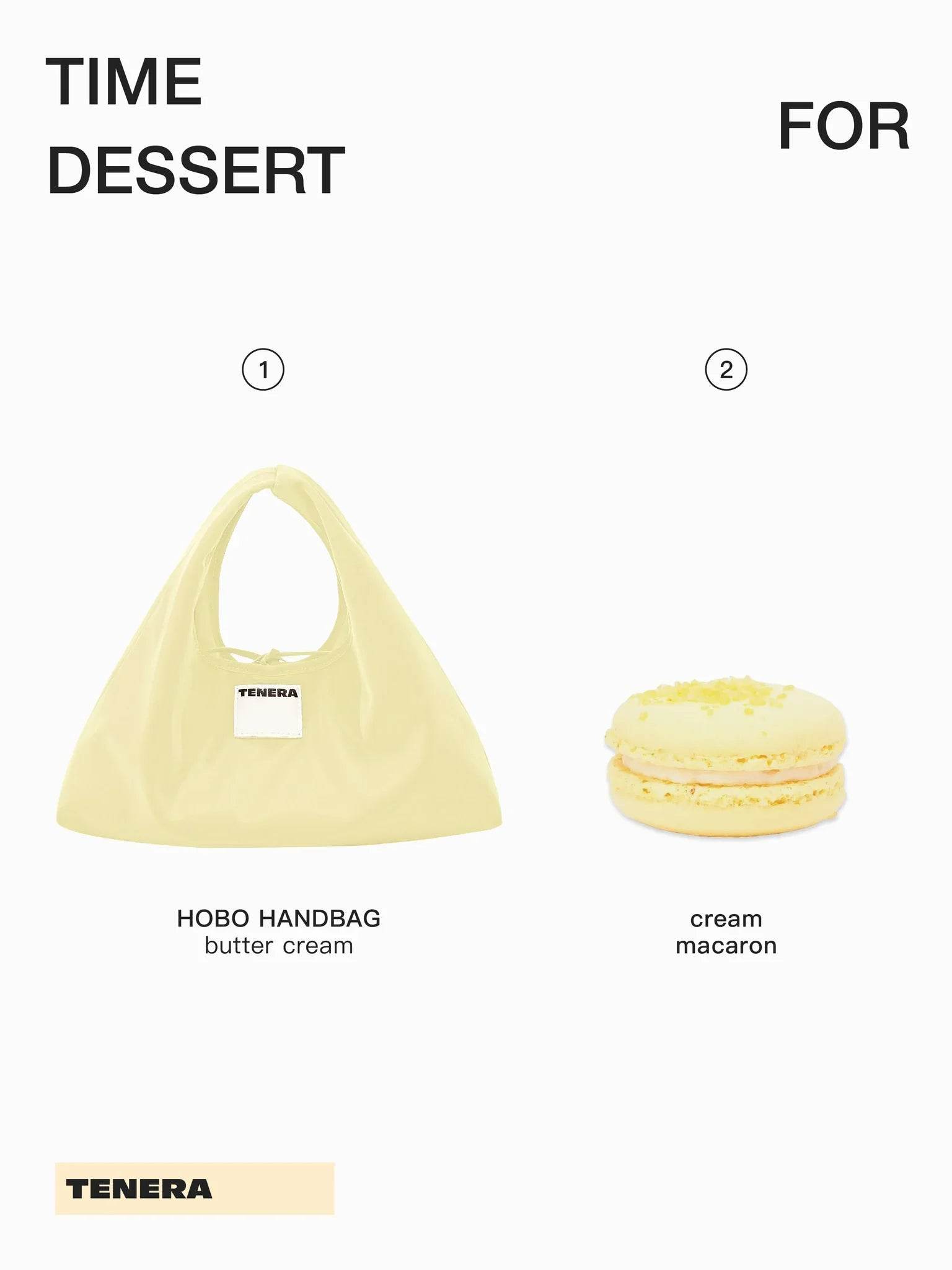 (Milkyellow)Classic Hobo Bag - TENERA Velvet Collection - TENERA