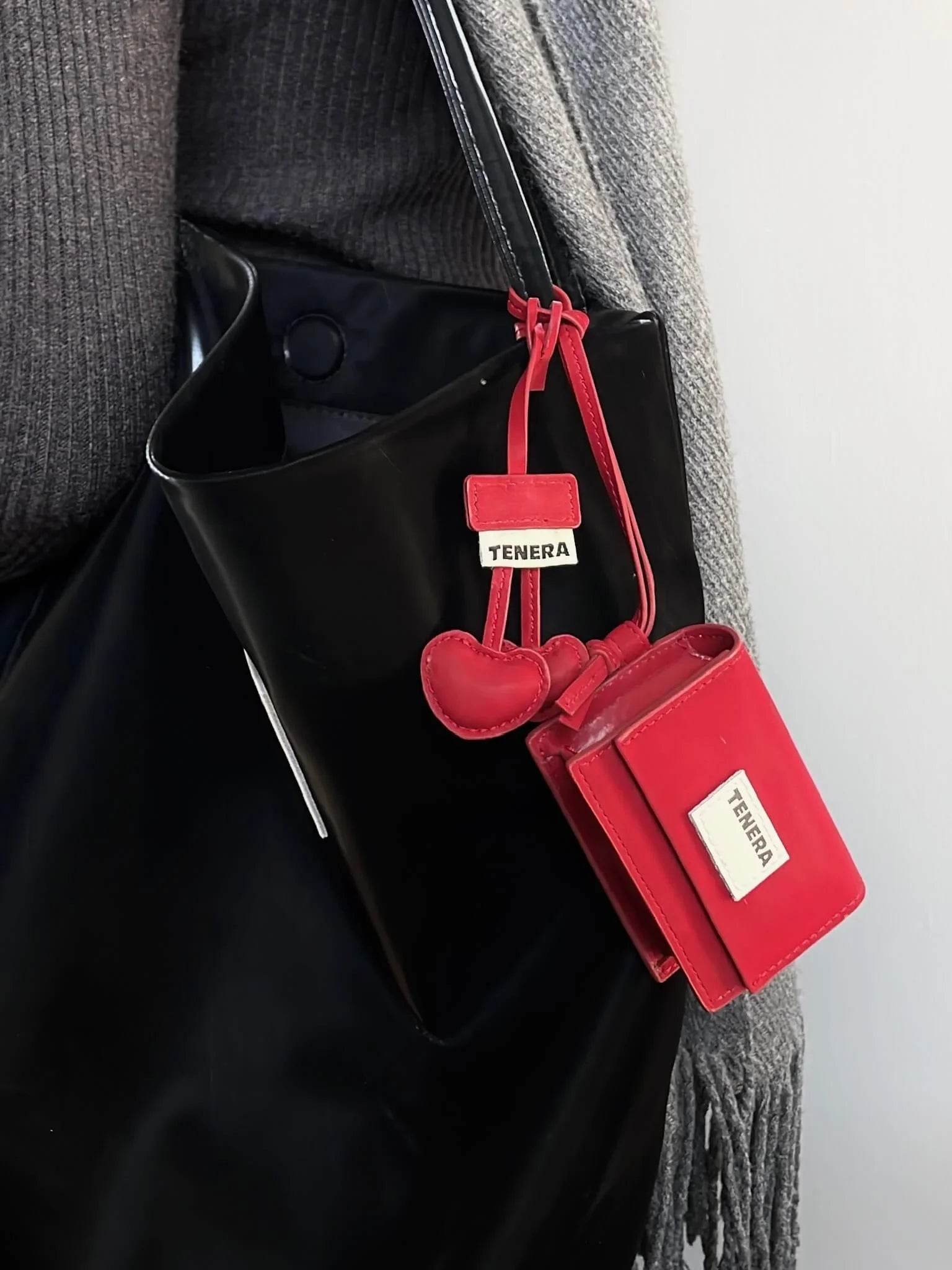 Cherry Charm-TENERA Eco-friendly Vegan Leather - TENERA