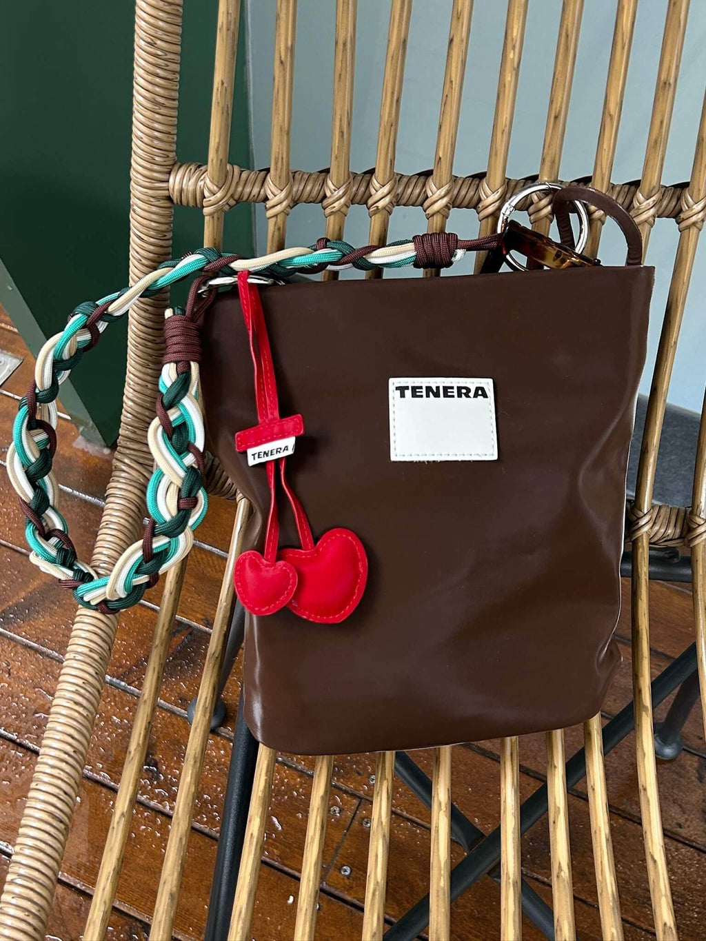 Cherry Charm-TENERA Eco-friendly Vegan Leather - TENERA