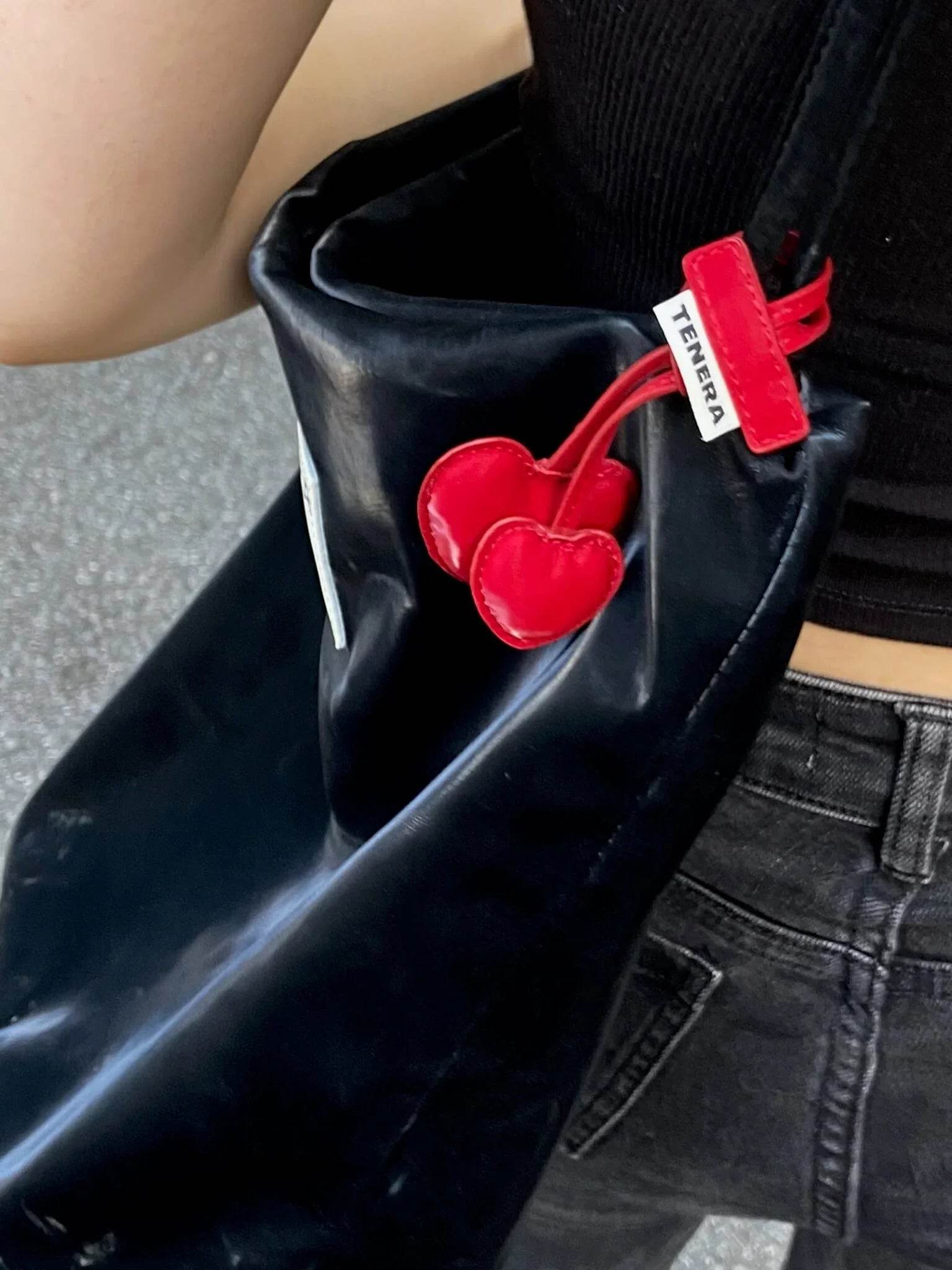Cherry Charm-TENERA Eco-friendly Vegan Leather - TENERA