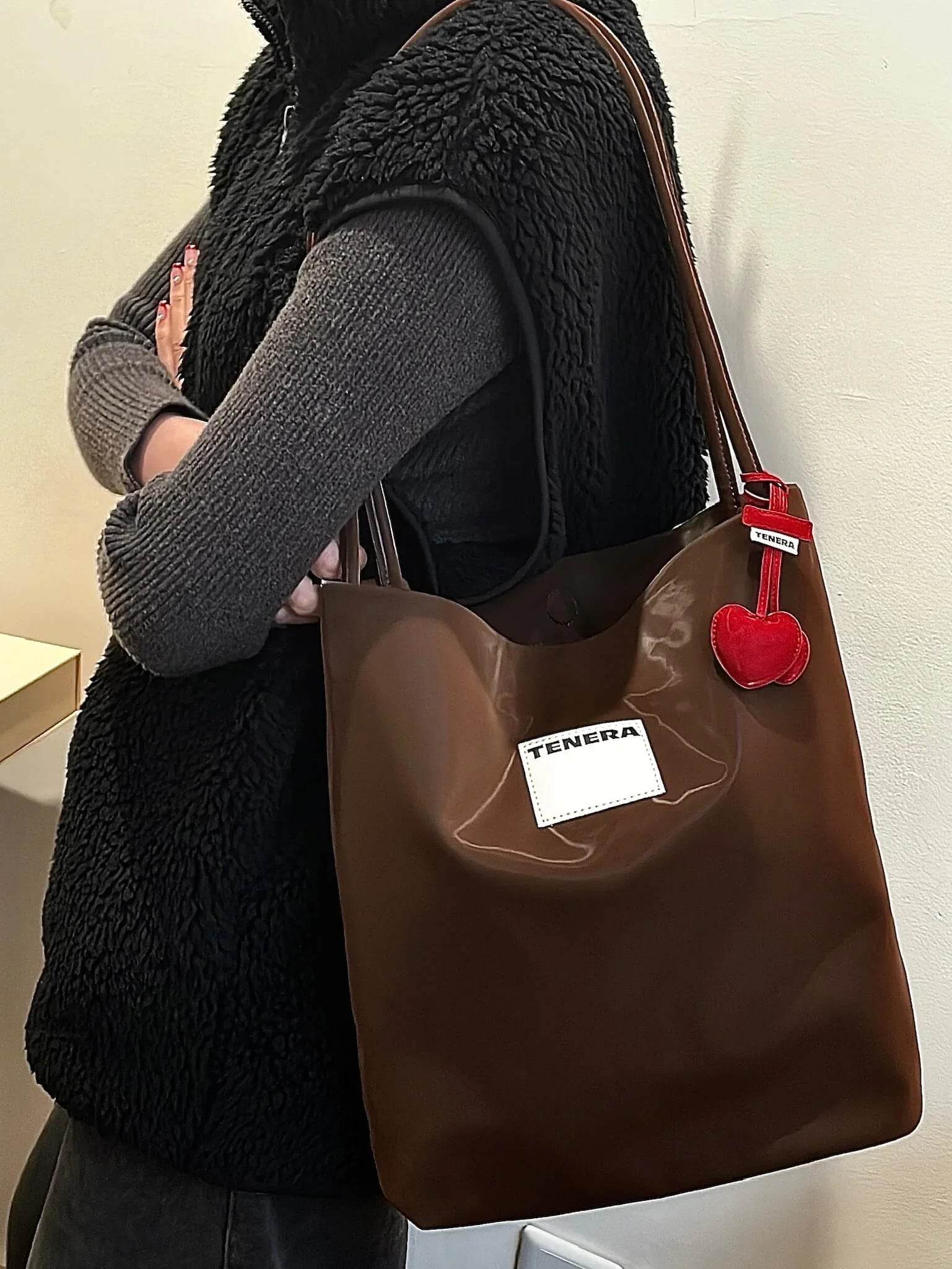 Cherry Charm-TENERA Eco-friendly Vegan Leather - TENERA