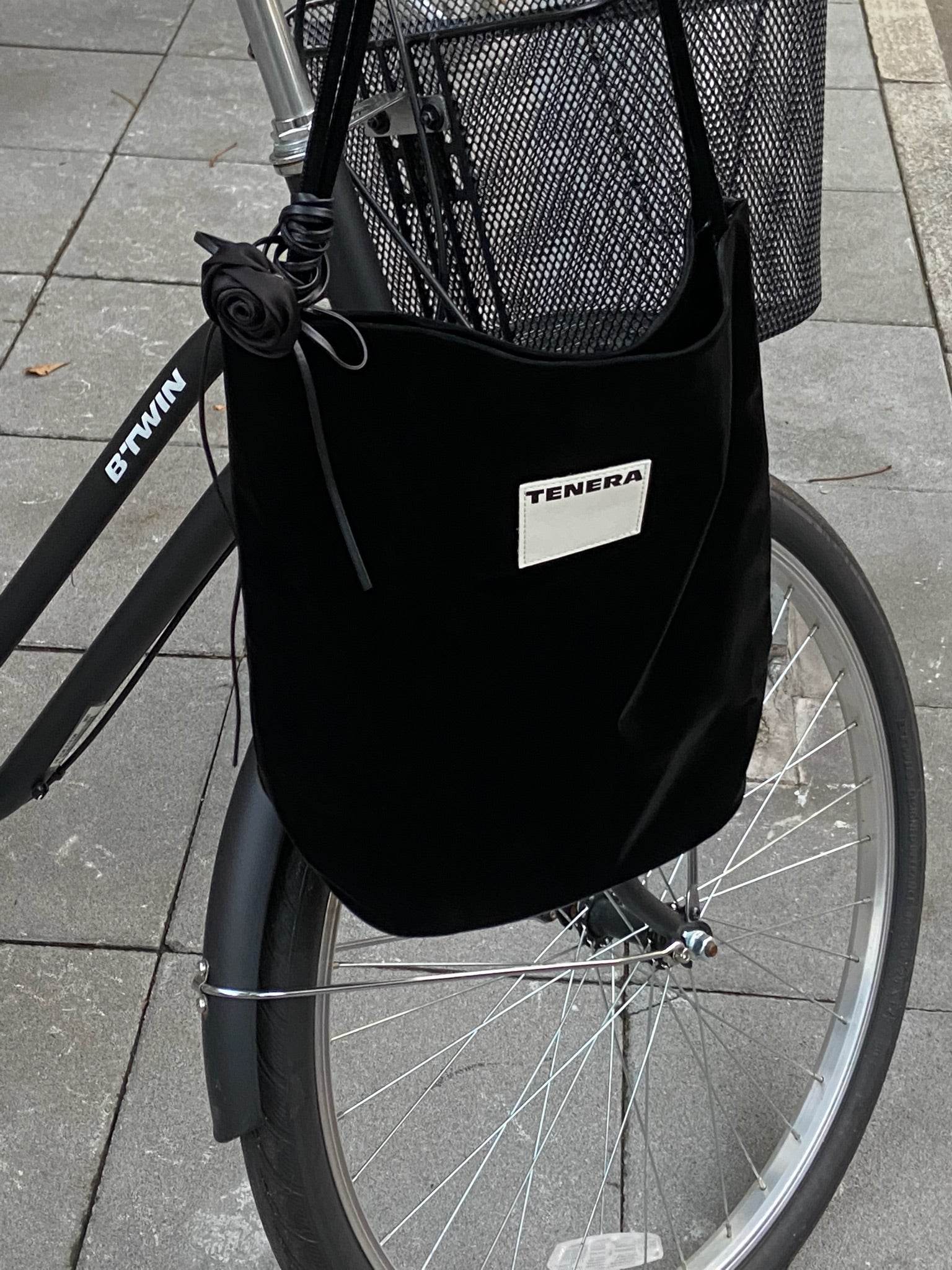 (Black Velvet)Large Bucket Bag-TENERA Velvet Collection - TENERA