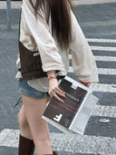 (モスグリーン)スエードフリンジ バゲットバッグ - TENERA ボヘミアンコレクション