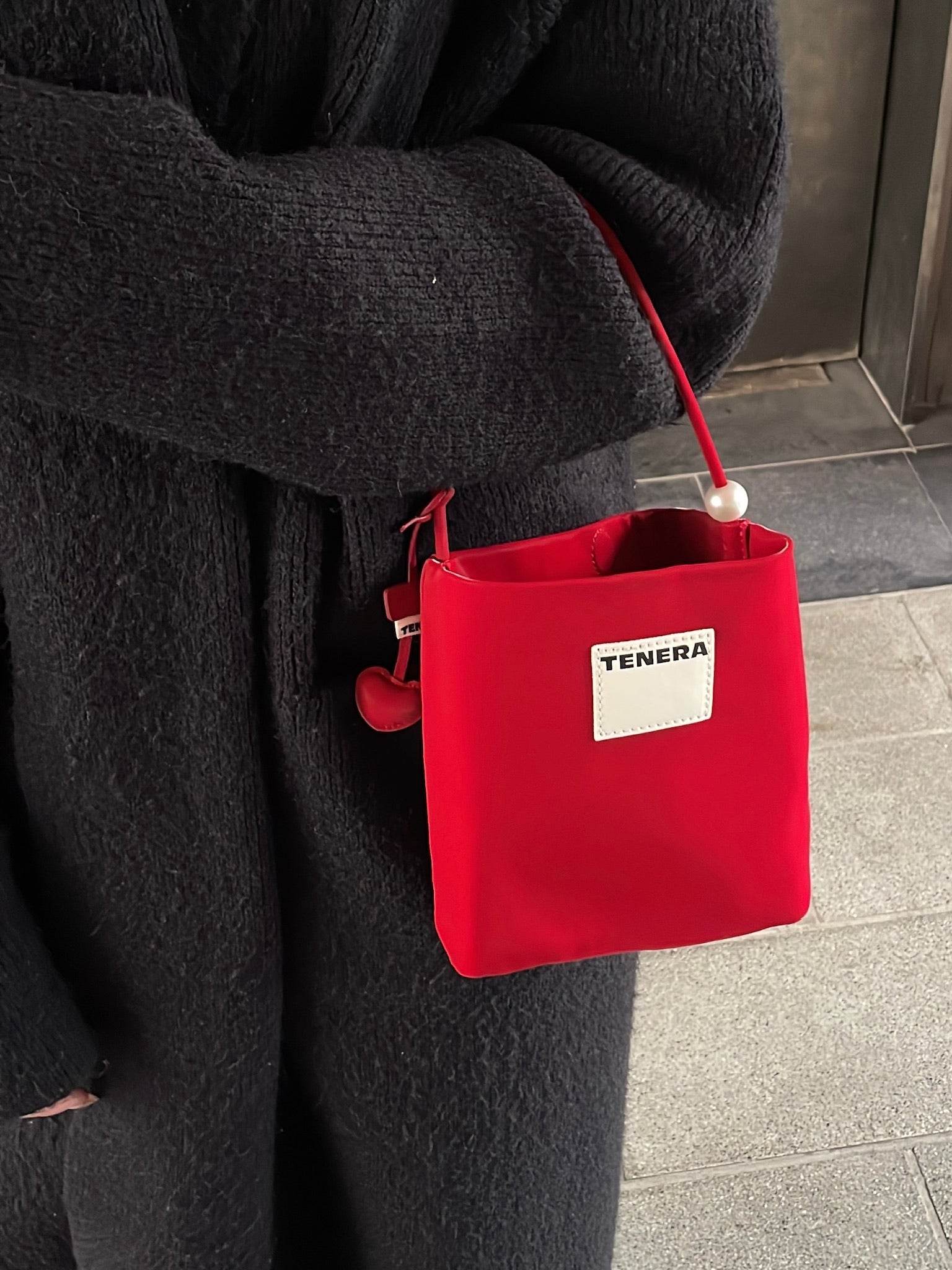 (Red Velvet)Pearl Bag (Best seller) -TENERA Velvet Collection - TENERA