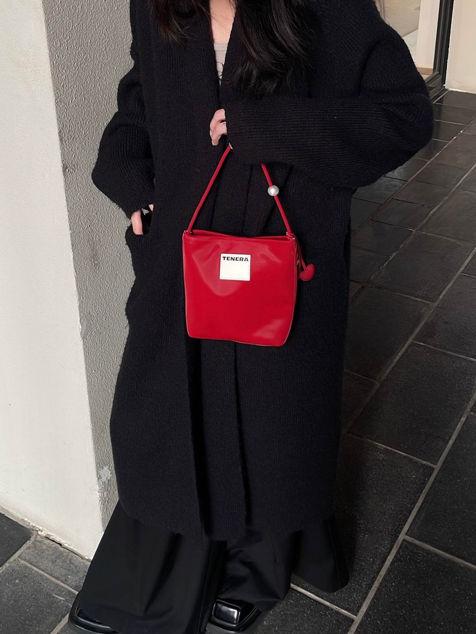 (Red Velvet)Pearl Bag (Best seller) -TENERA Velvet Collection - TENERA