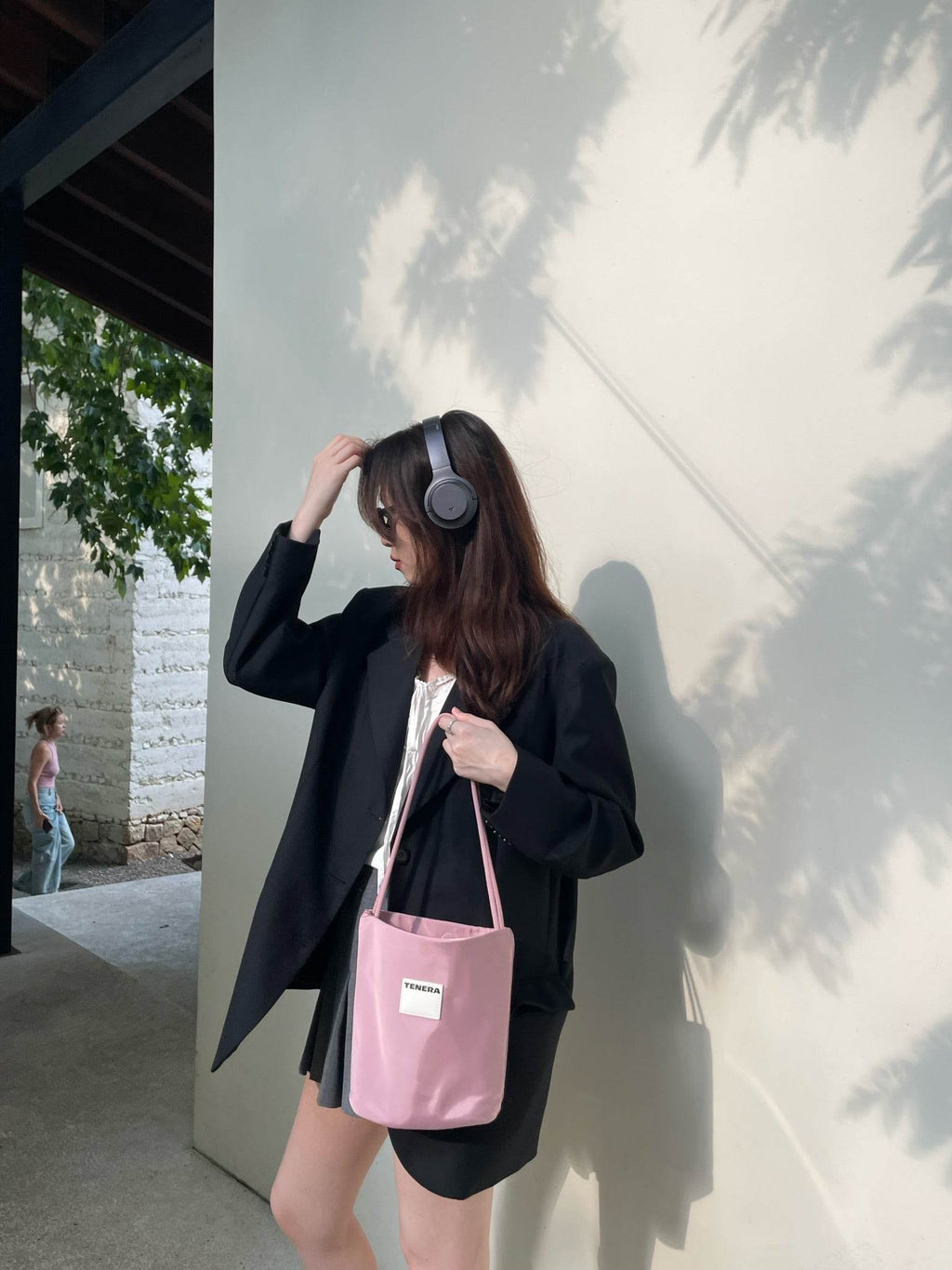 （Rubber Blush）Nylon Bucket Rose BagTENERA Recycled Nylon - TENERA