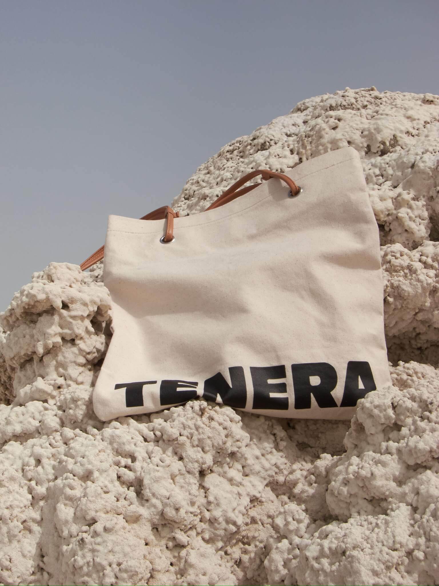 (Brown)Canvas Tote-TENERA City Resort Collection - TENERA