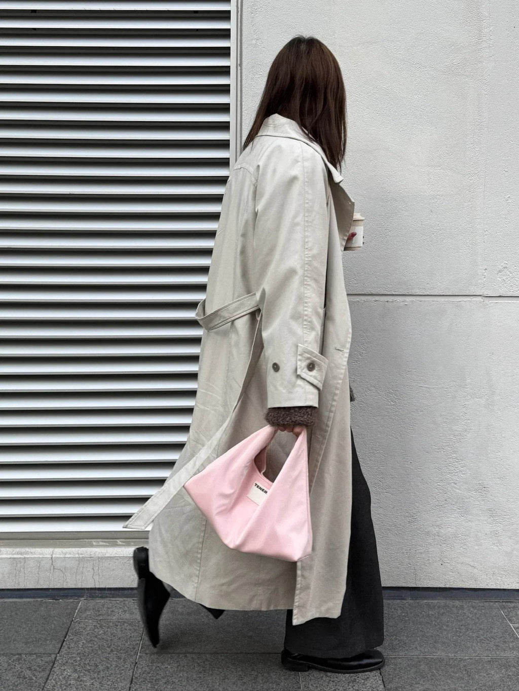 (Petal Pink)Classic Hobo Bag - TENERA Velvet Collection - TENERA