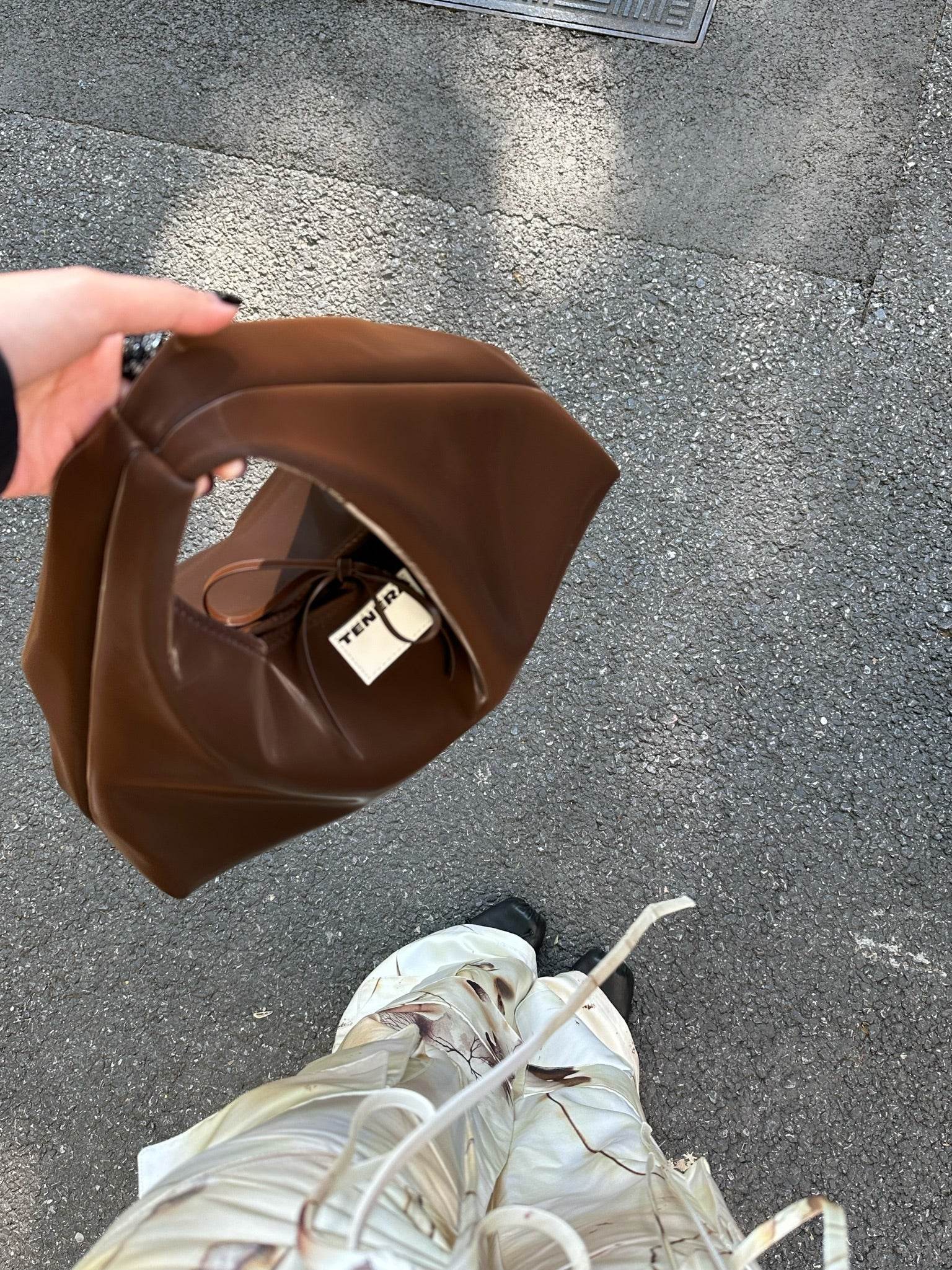 (Chocolate Velvet)Classic Hobo Bag - TENERA Velvet Collection - TENERA