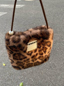 (Leopard Pattern)Pearl Bag-Faux Fur Collection - TENERA