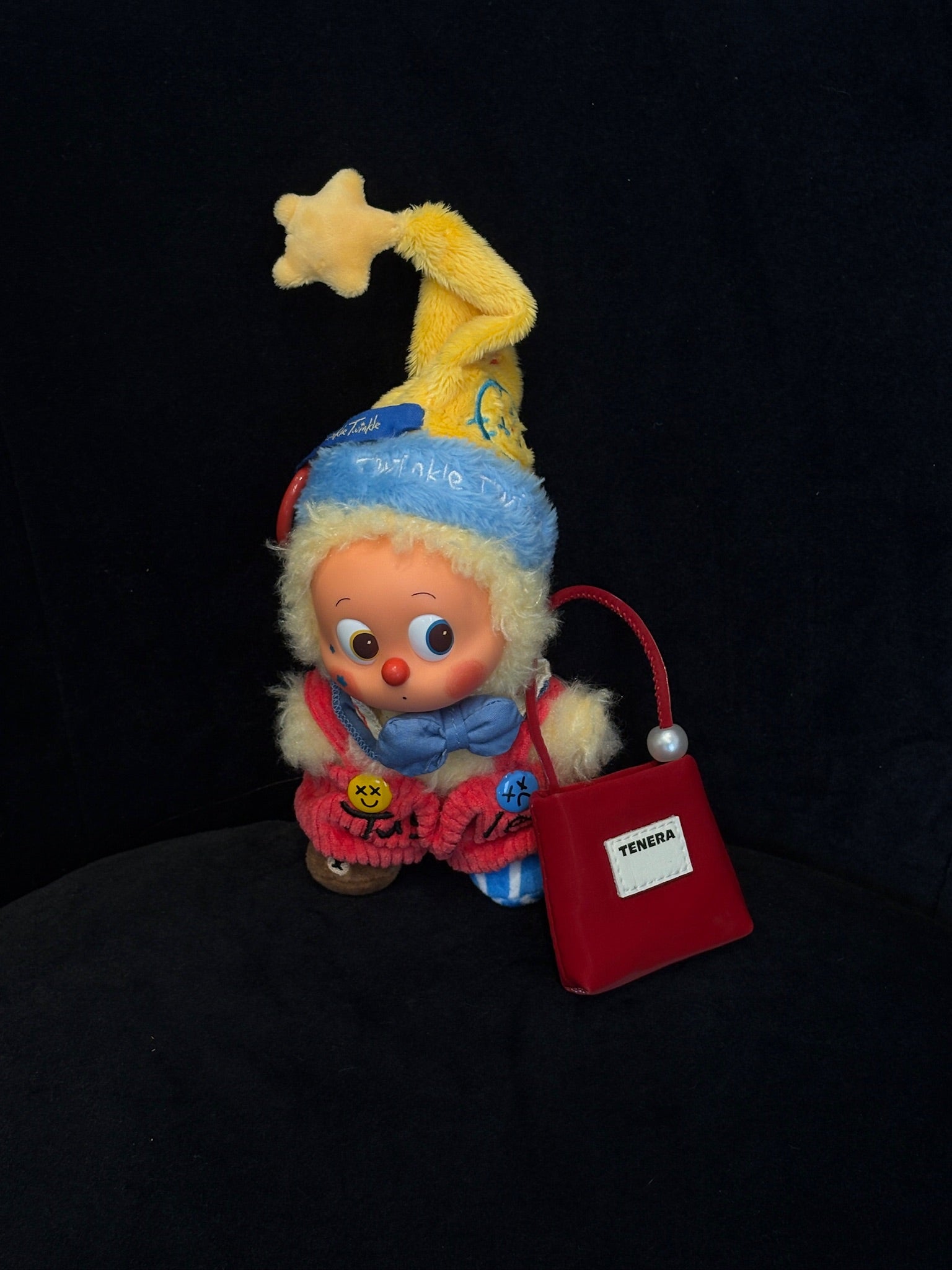 (ベルベットレッド)ベルベット ミニパール バッグチャーム-TENERA アクセサリーコレクション