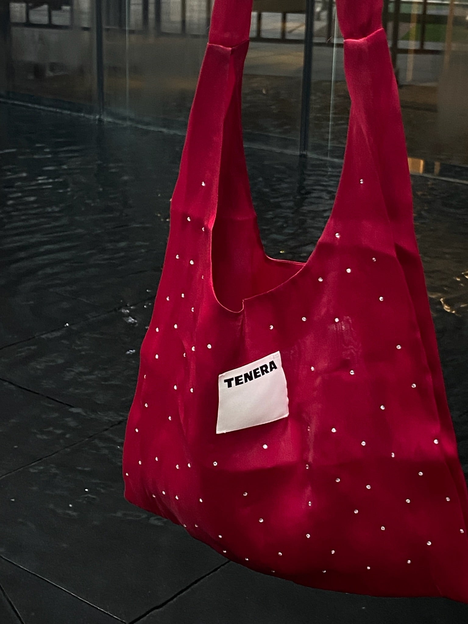 (クリスマスレッド)バレリーナショルダーバッグ（スペシャルエディション）-TENERAバレエコレクション