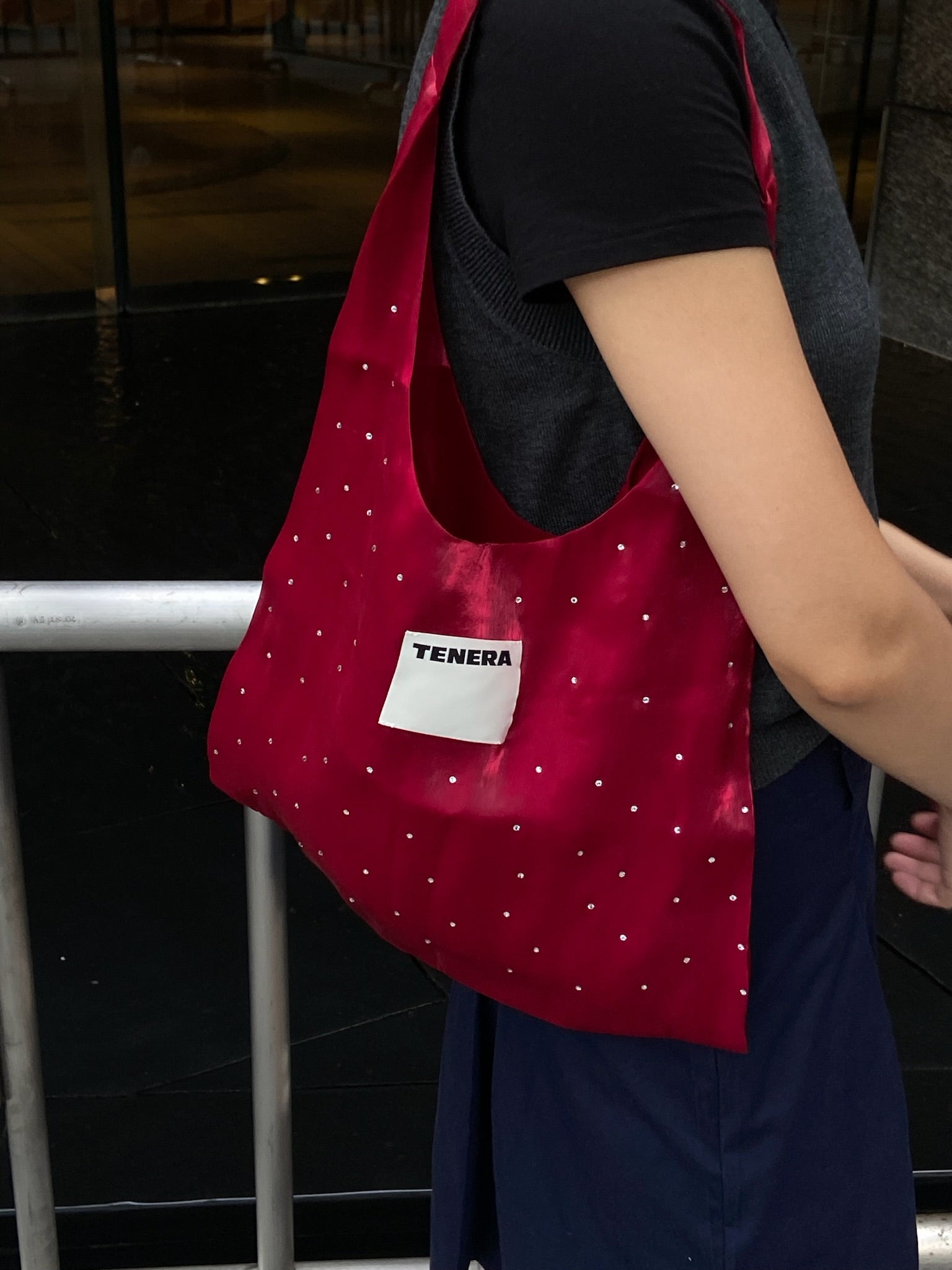 (クリスマスレッド)バレリーナショルダーバッグ（スペシャルエディション）-TENERAバレエコレクション