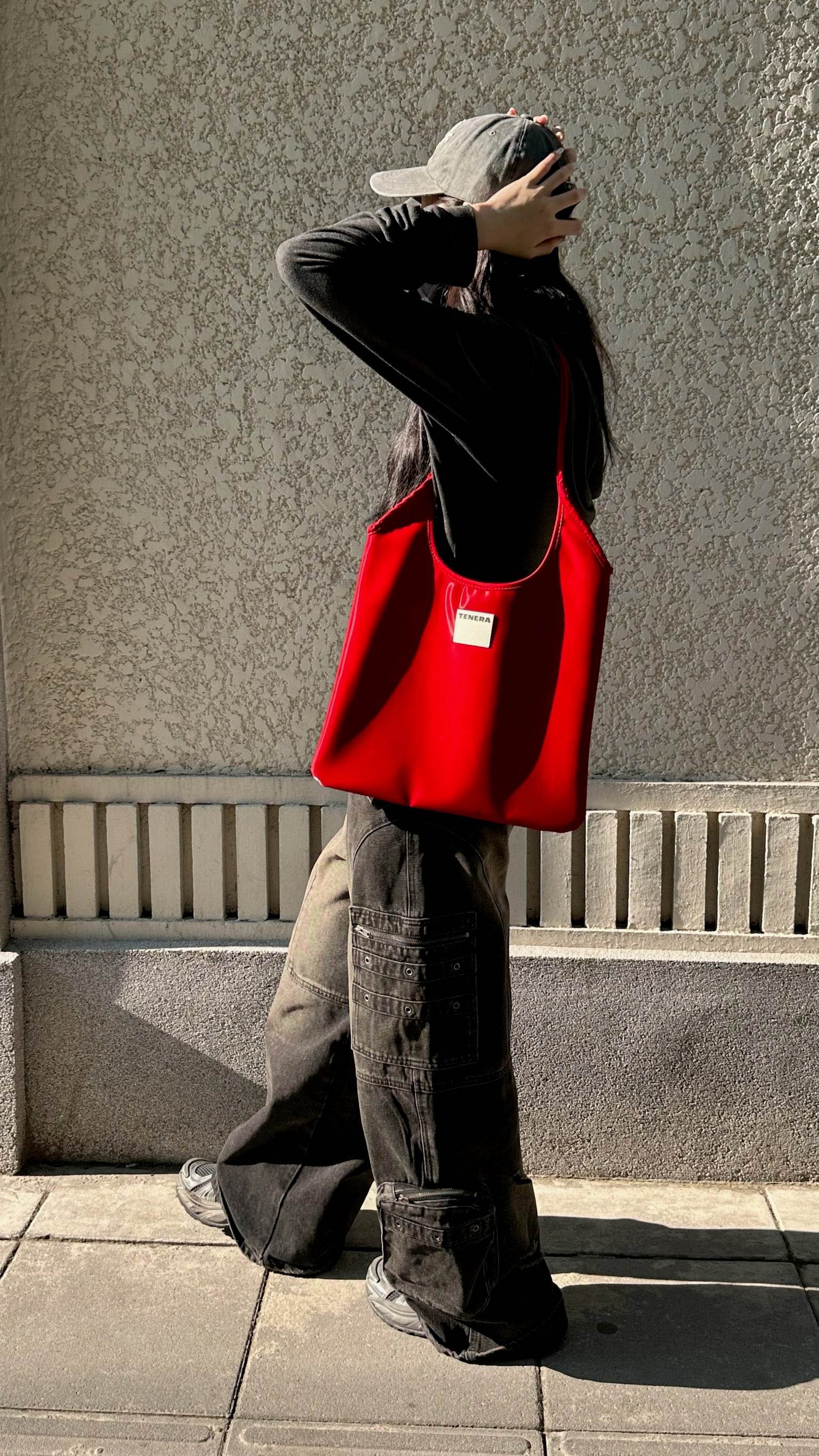 (Red)Tote Bag-TENERA Vintage Collection - TENERA