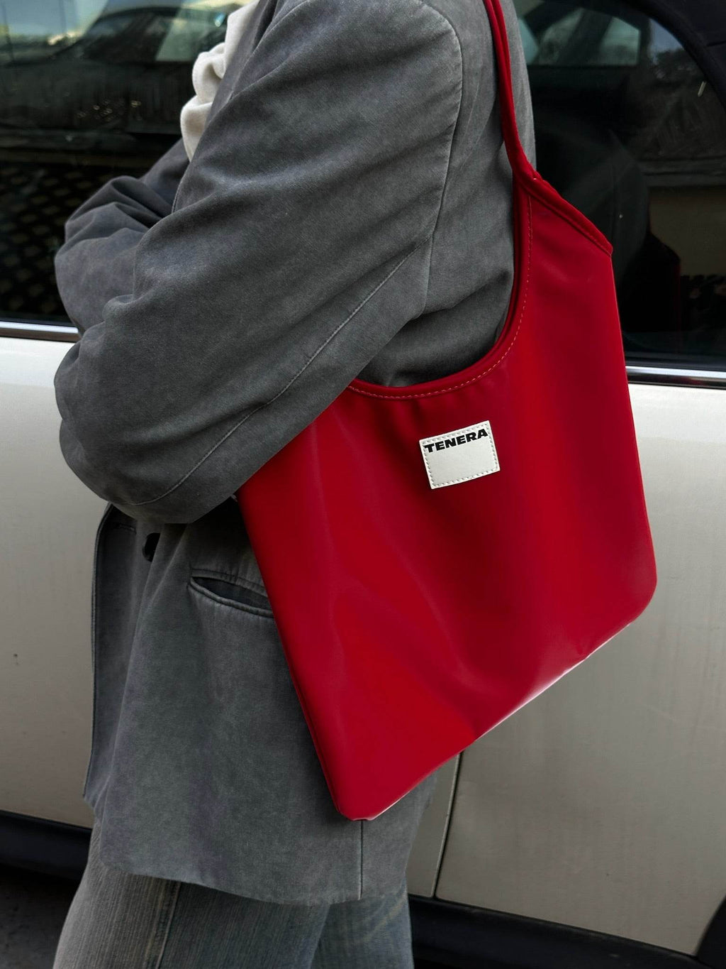 (Red)Tote Bag-TENERA Vintage Collection - TENERA