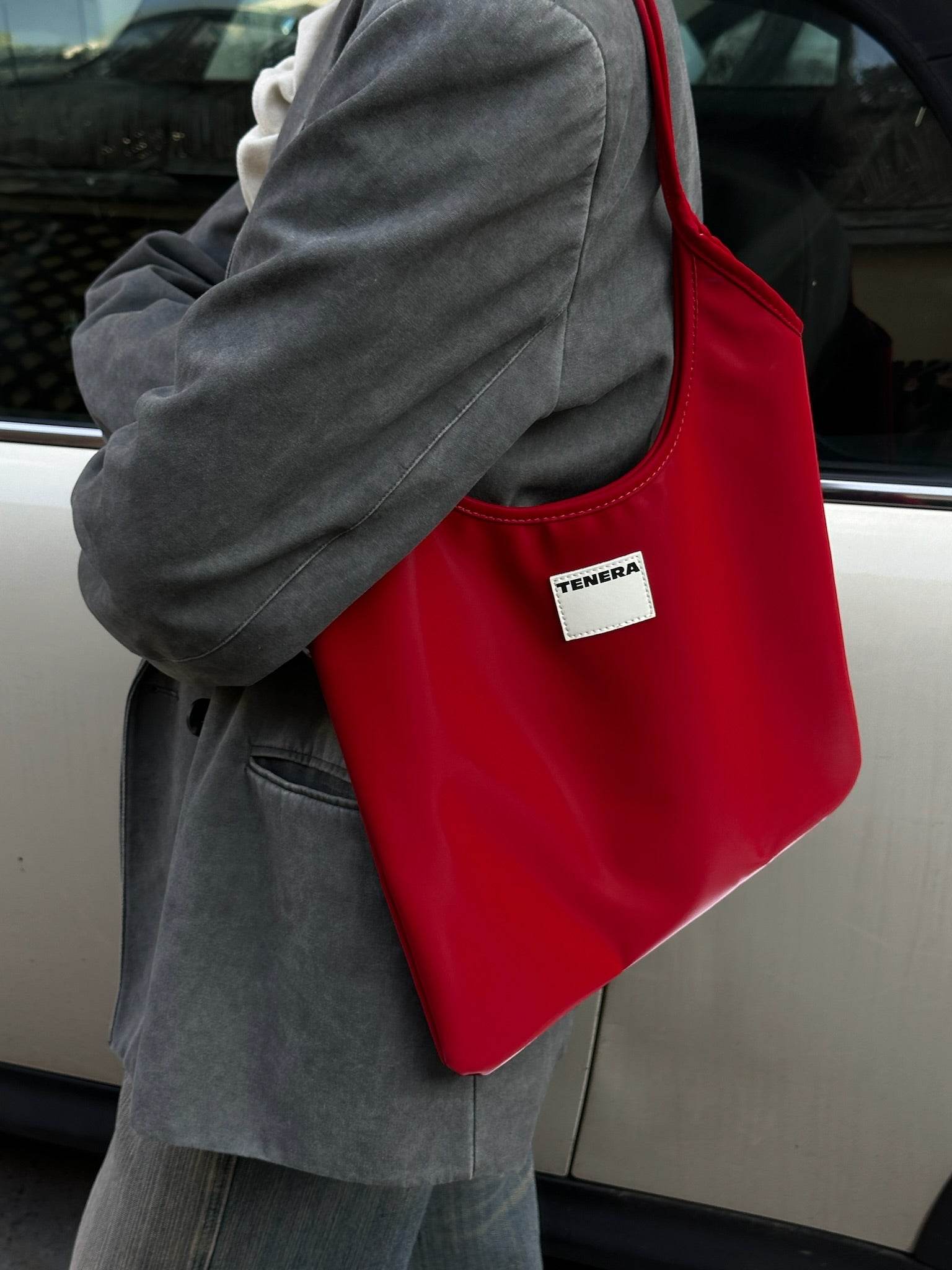 (Red)Tote Bag-TENERA Vintage Collection - TENERA