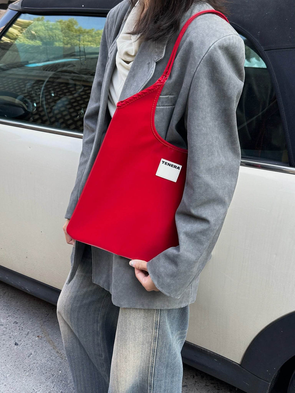 (Red)Tote Bag-TENERA Vintage Collection - TENERA