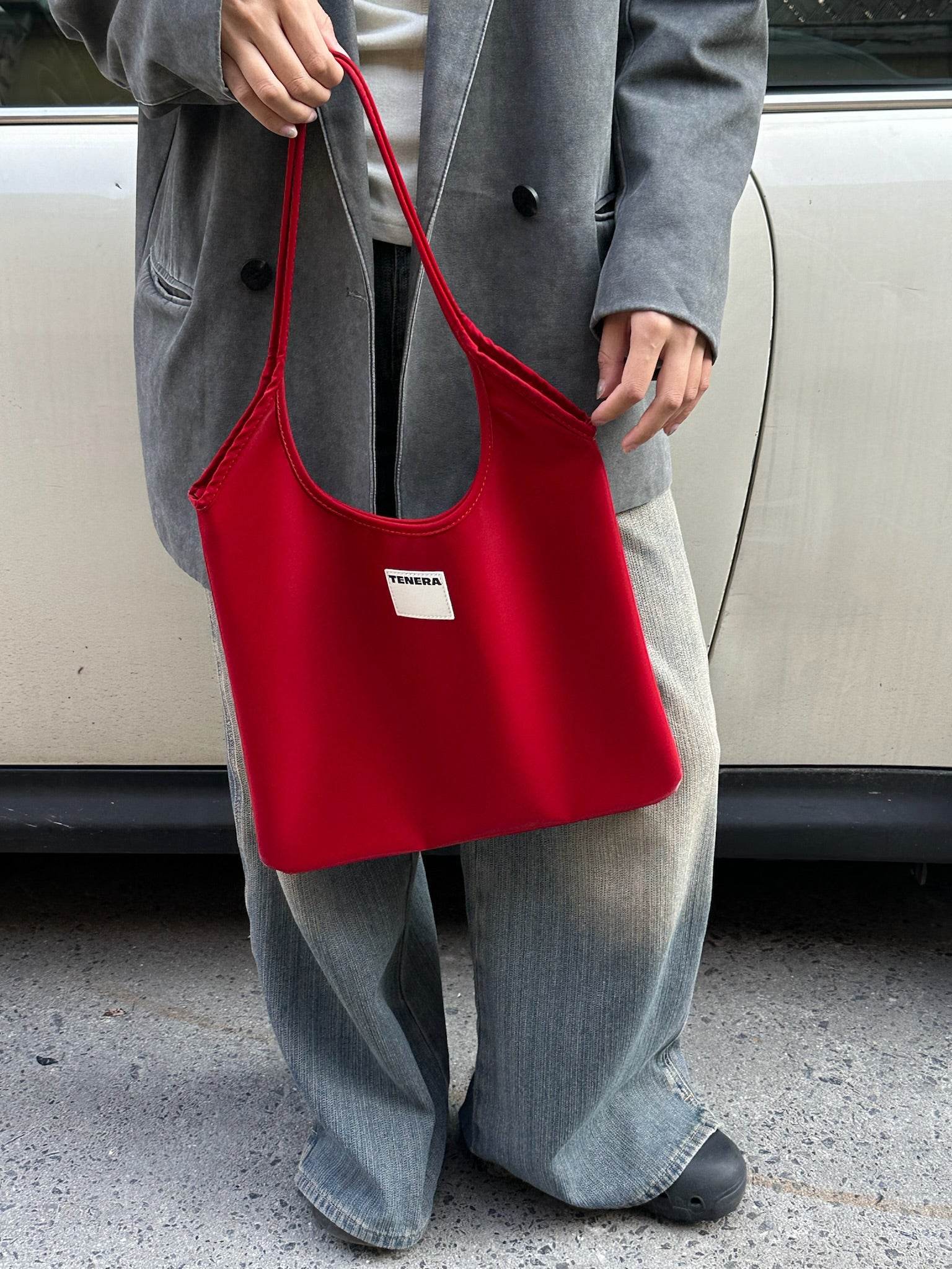 (Red)Tote Bag-TENERA Vintage Collection - TENERA