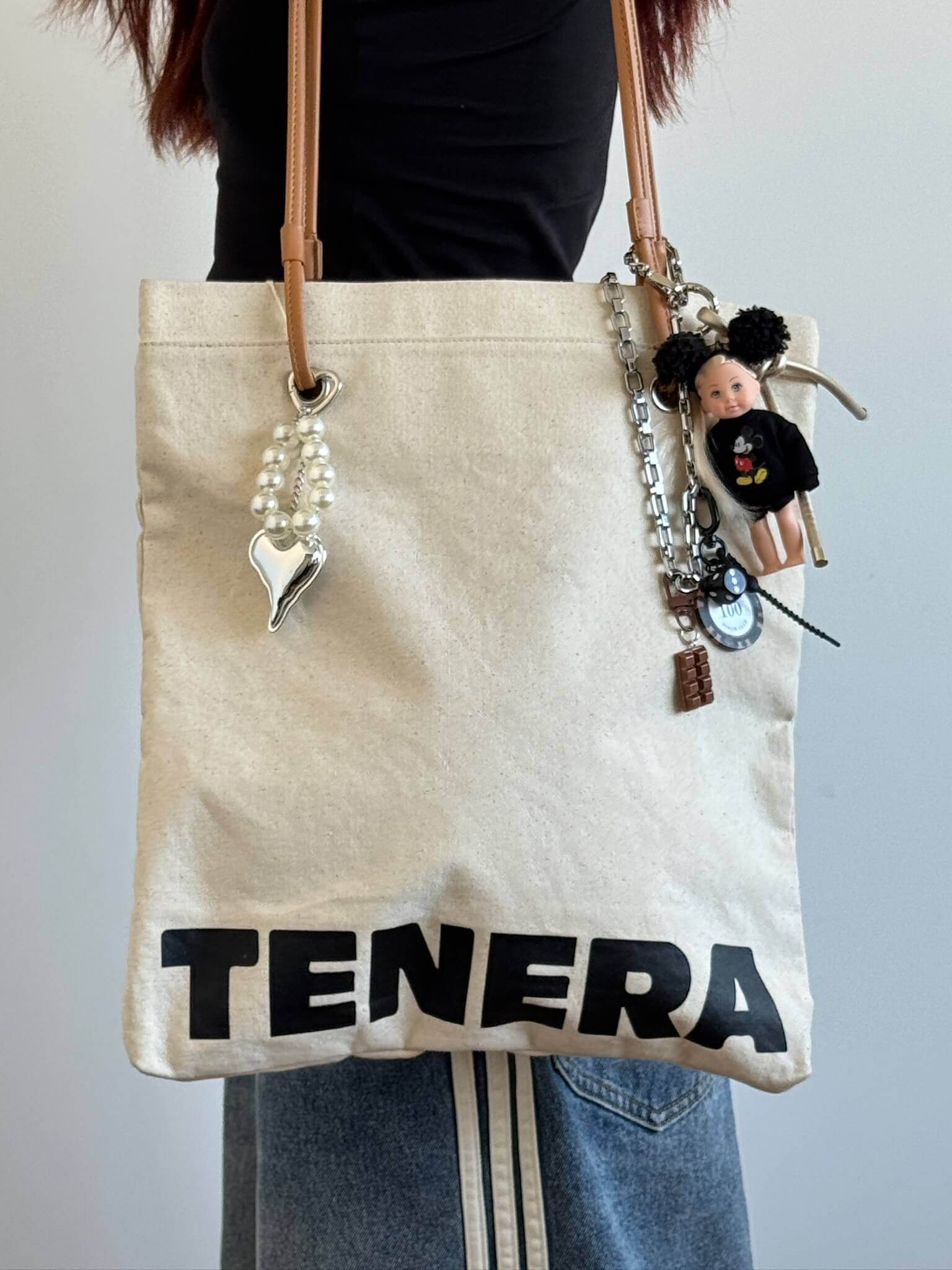 (Brown)Canvas Tote-TENERA City Resort Collection - TENERA