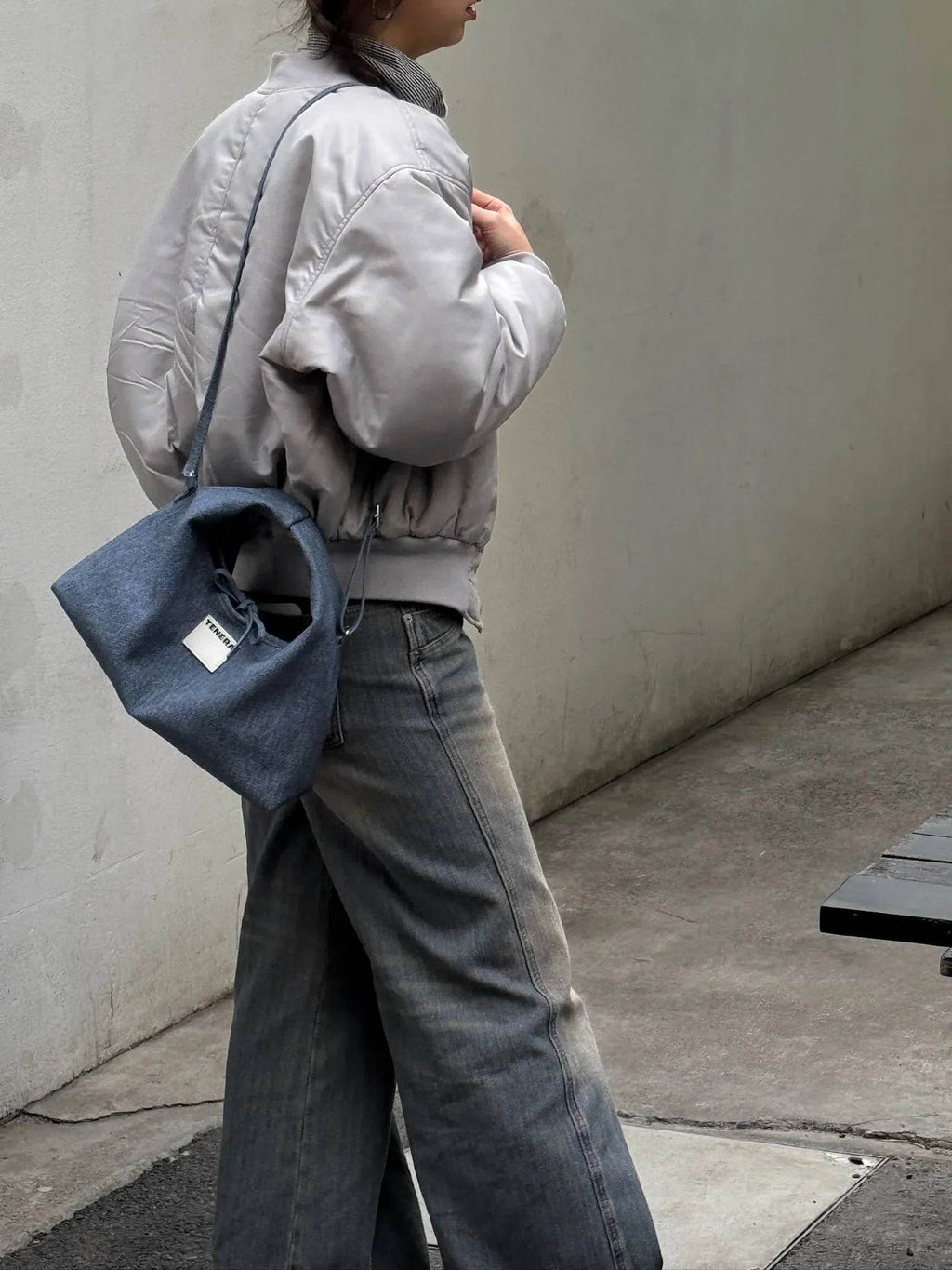 (Denim Blue)Classic Hobo Bag-TENERA Denim Collection - TENERA