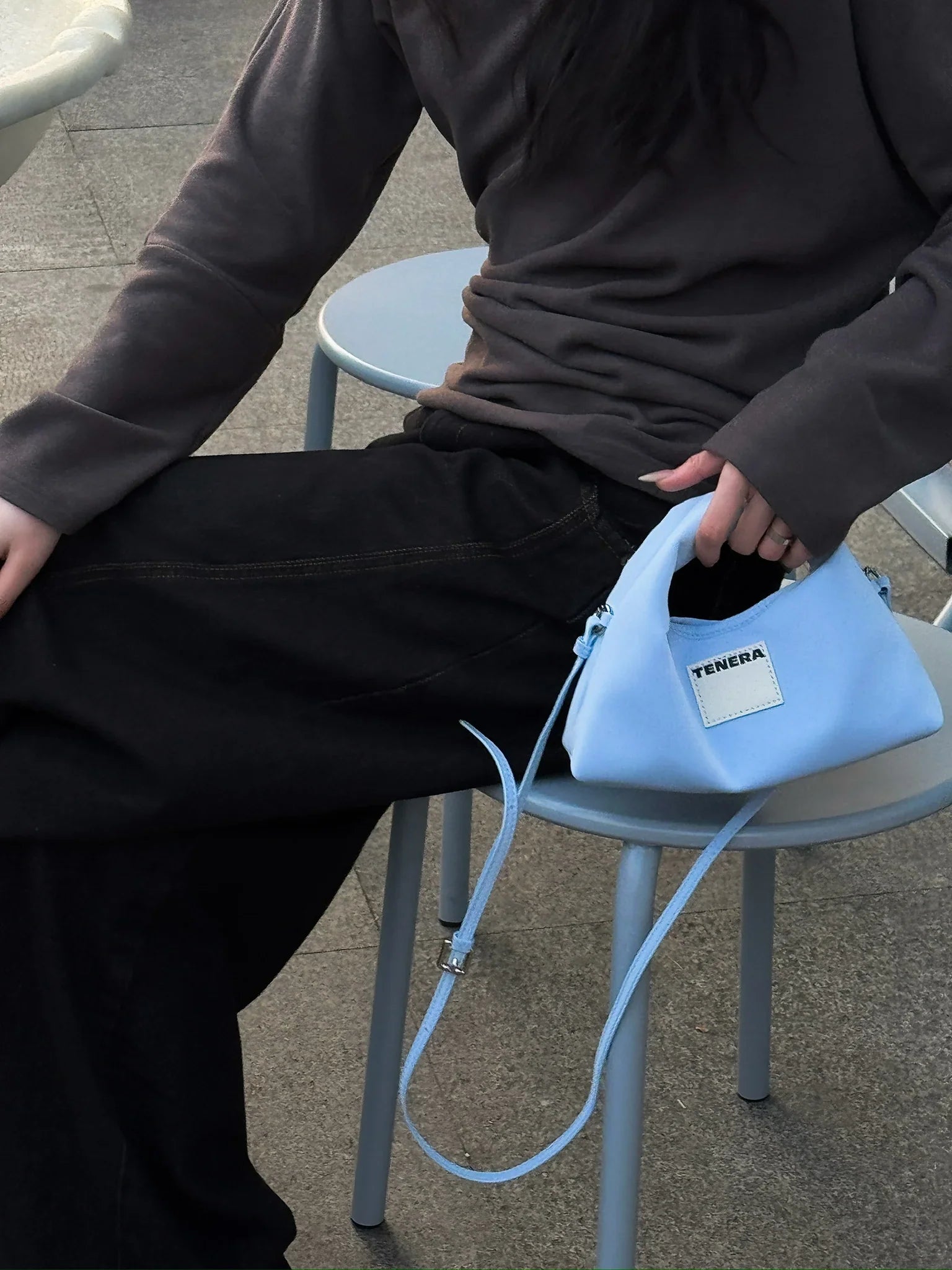 Mini Hobo Crossbody Bag - TENERA Velvet Collection - TENERA