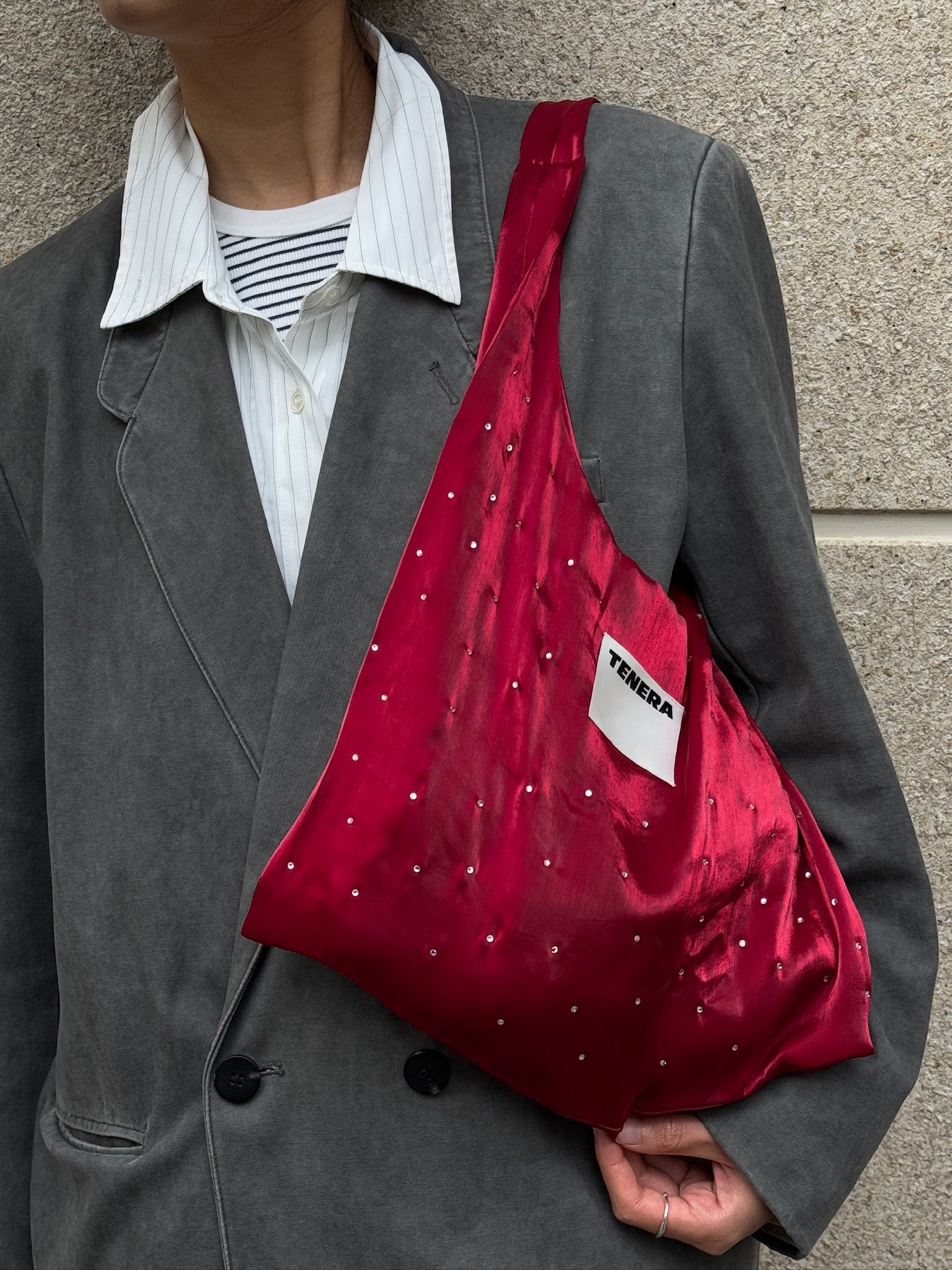 (クリスマスレッド)バレリーナショルダーバッグ（スペシャルエディション）-TENERAバレエコレクション