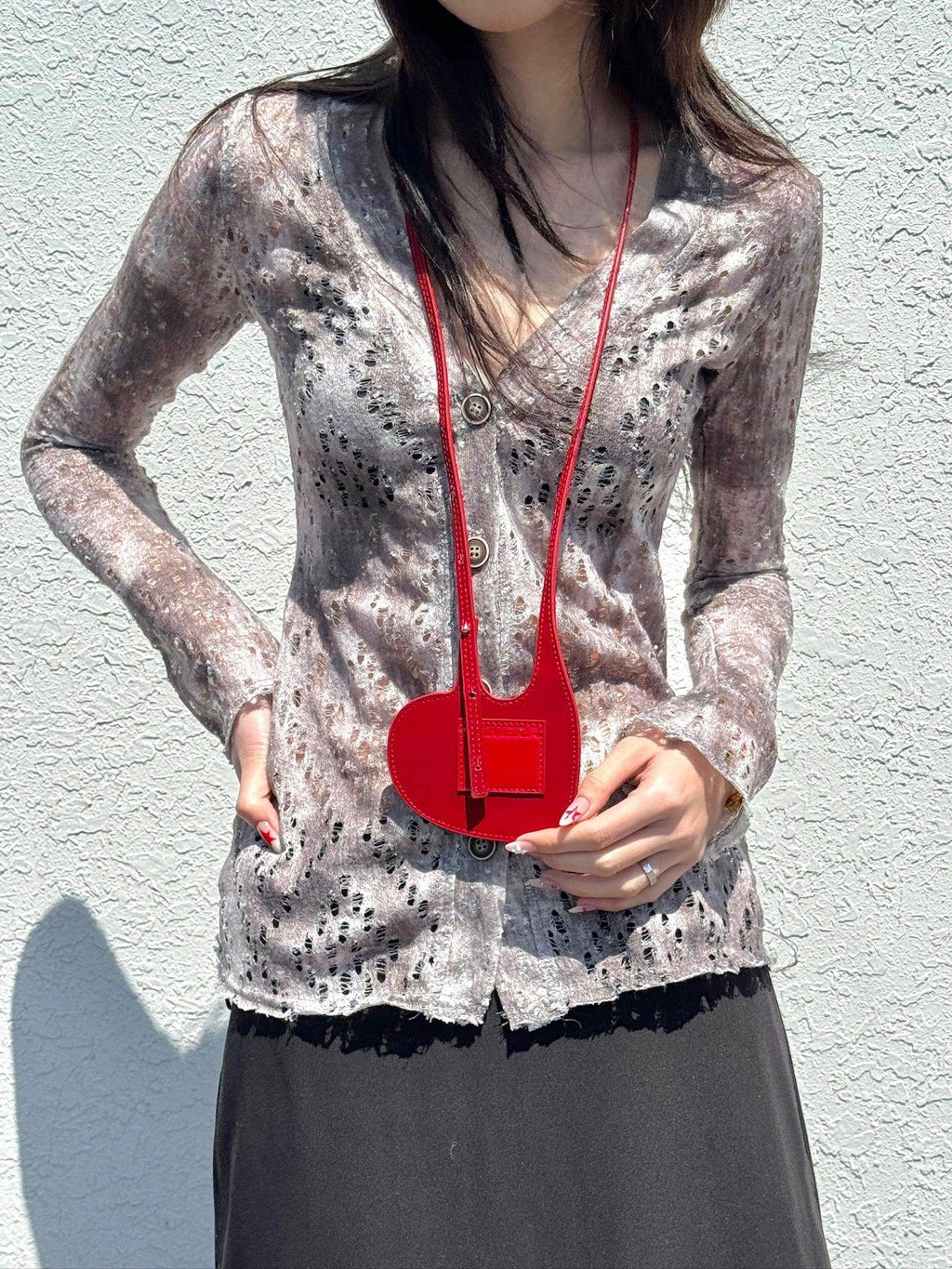 Velvet Heart Card Case-TENERA Accessories Collection - TENERA