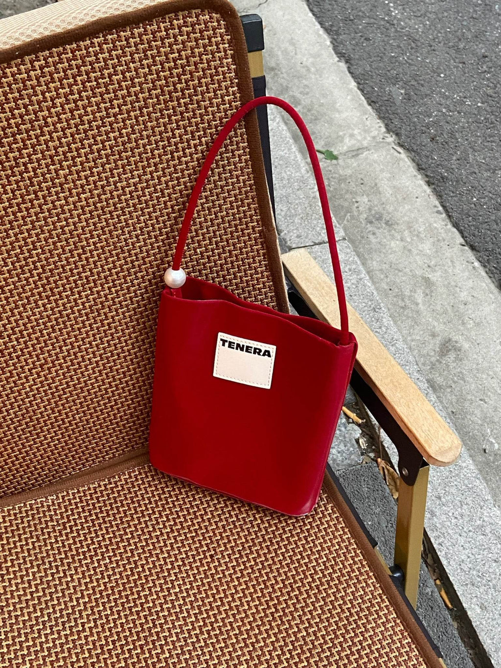 (Red Velvet)Pearl Bag (Best seller) -TENERA Velvet Collection - TENERA