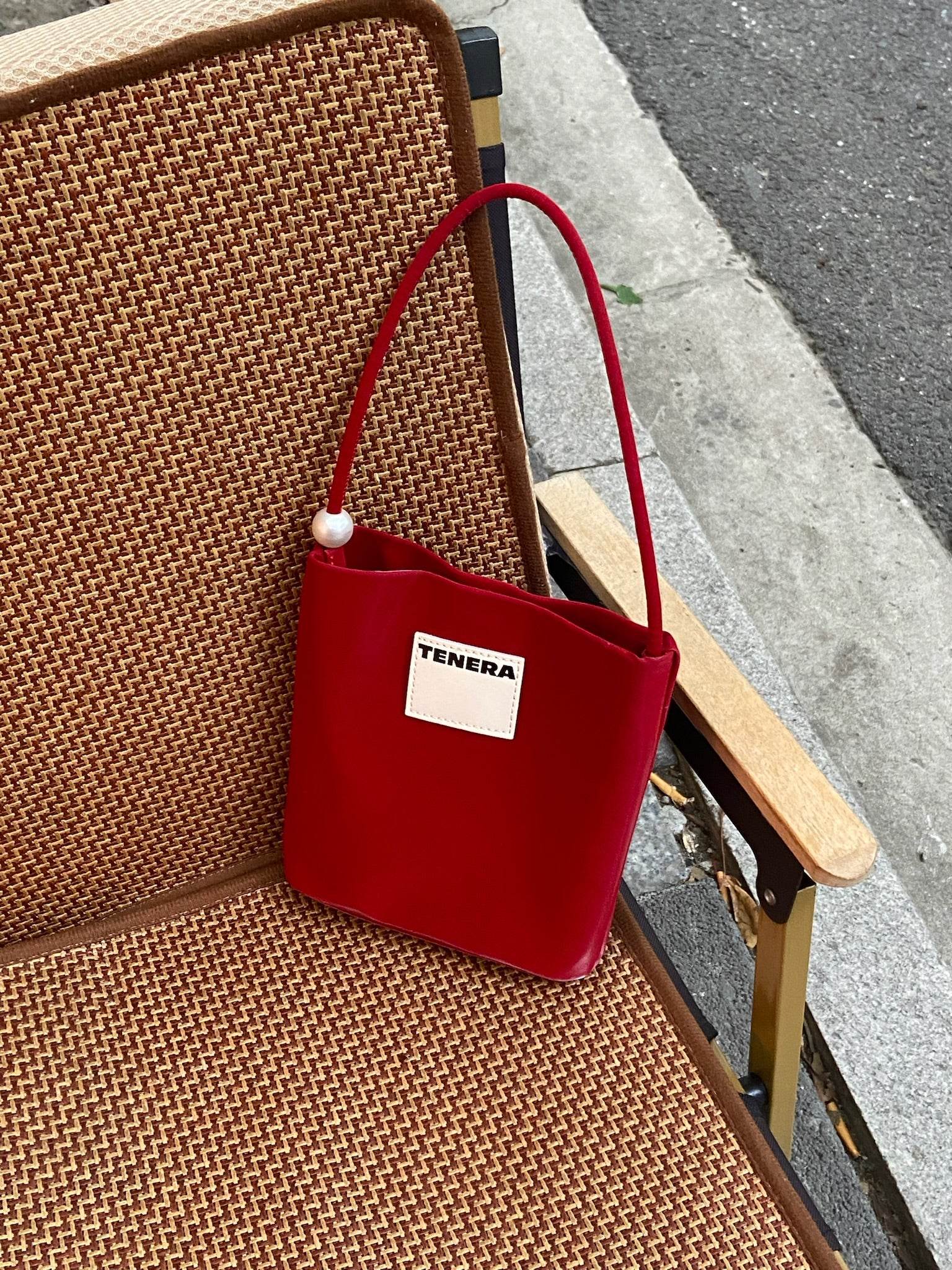 (Red Velvet)Pearl Bag (Best seller) -TENERA Velvet Collection - TENERA