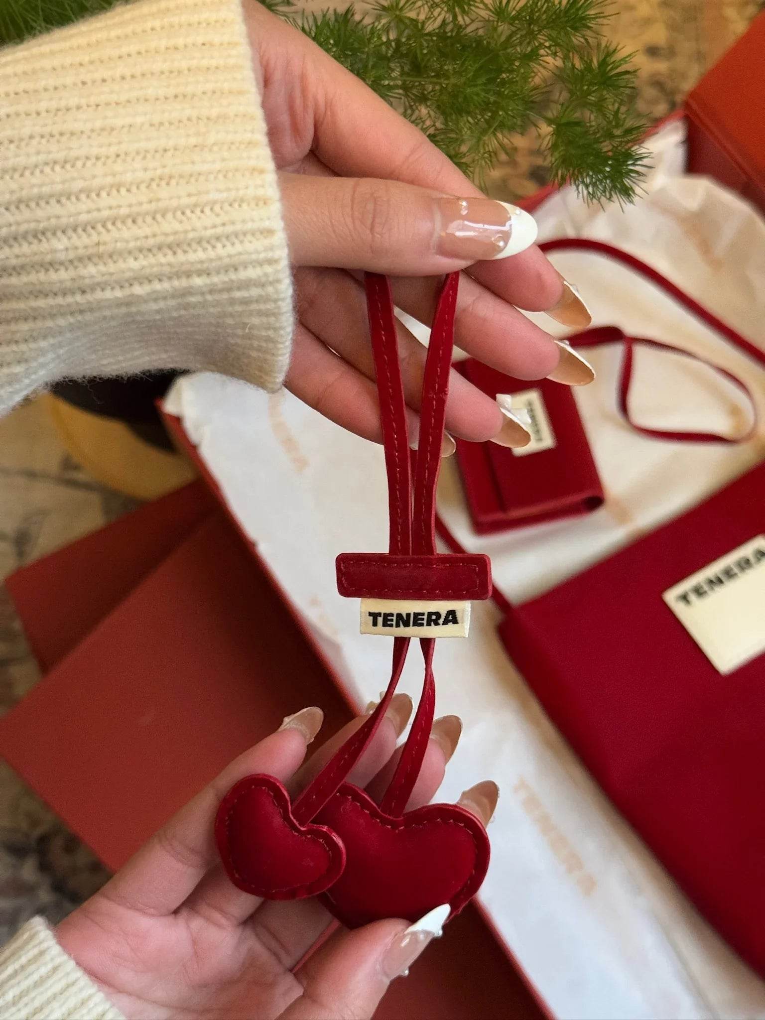 Cherry Charm-TENERA Eco-friendly Vegan Leather - TENERA