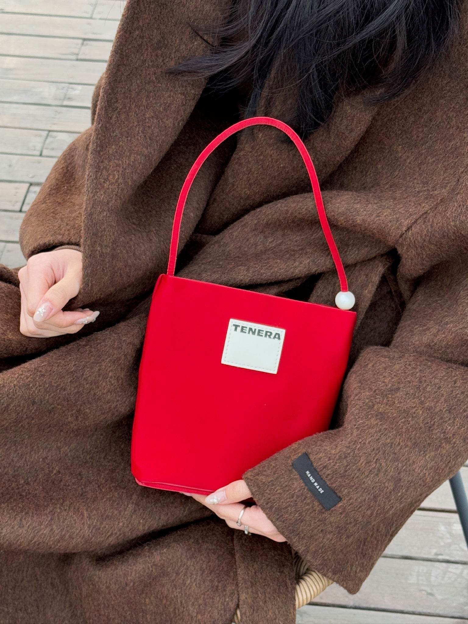 (Red Velvet)Pearl Bag (Best seller) -TENERA Velvet Collection - TENERA