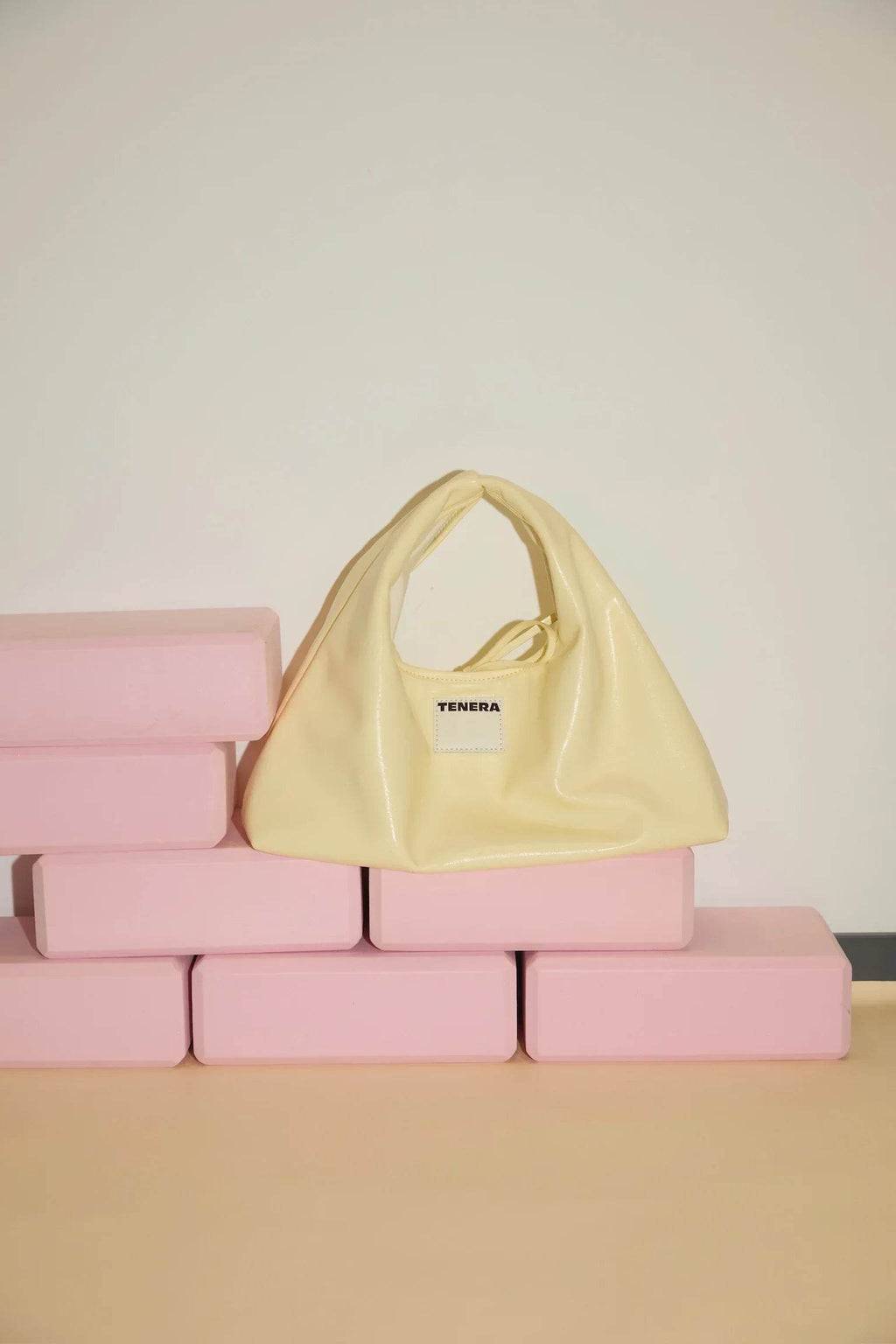 (Milkyellow)Classic Hobo Bag - TENERA Velvet Collection - TENERA