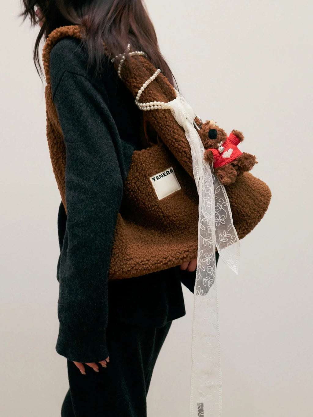 Pearl Necklace Dog Charm-TENERA Accessories Collection - TENERA